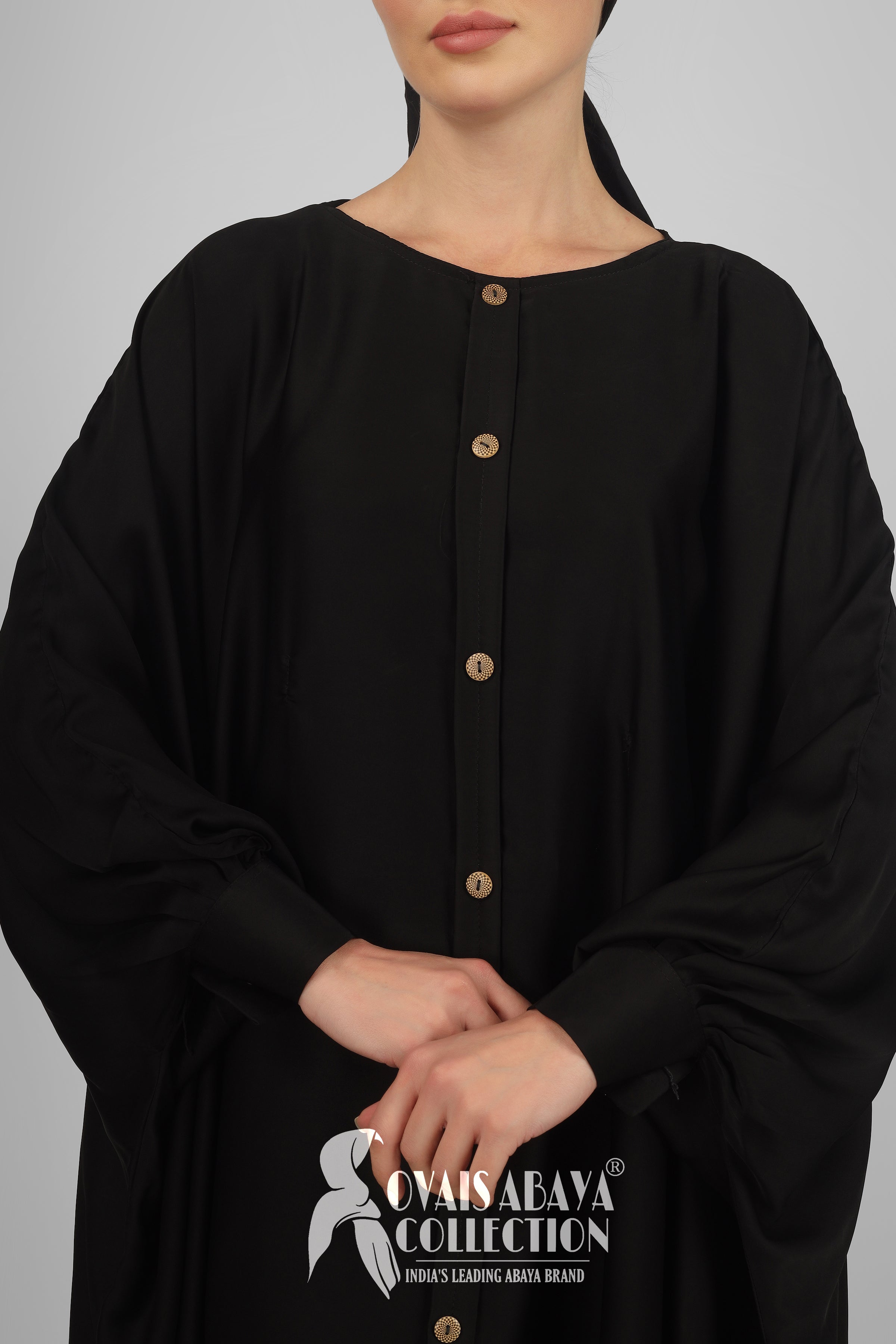 Misbha Demanded Button Kaftan ( BLACK )