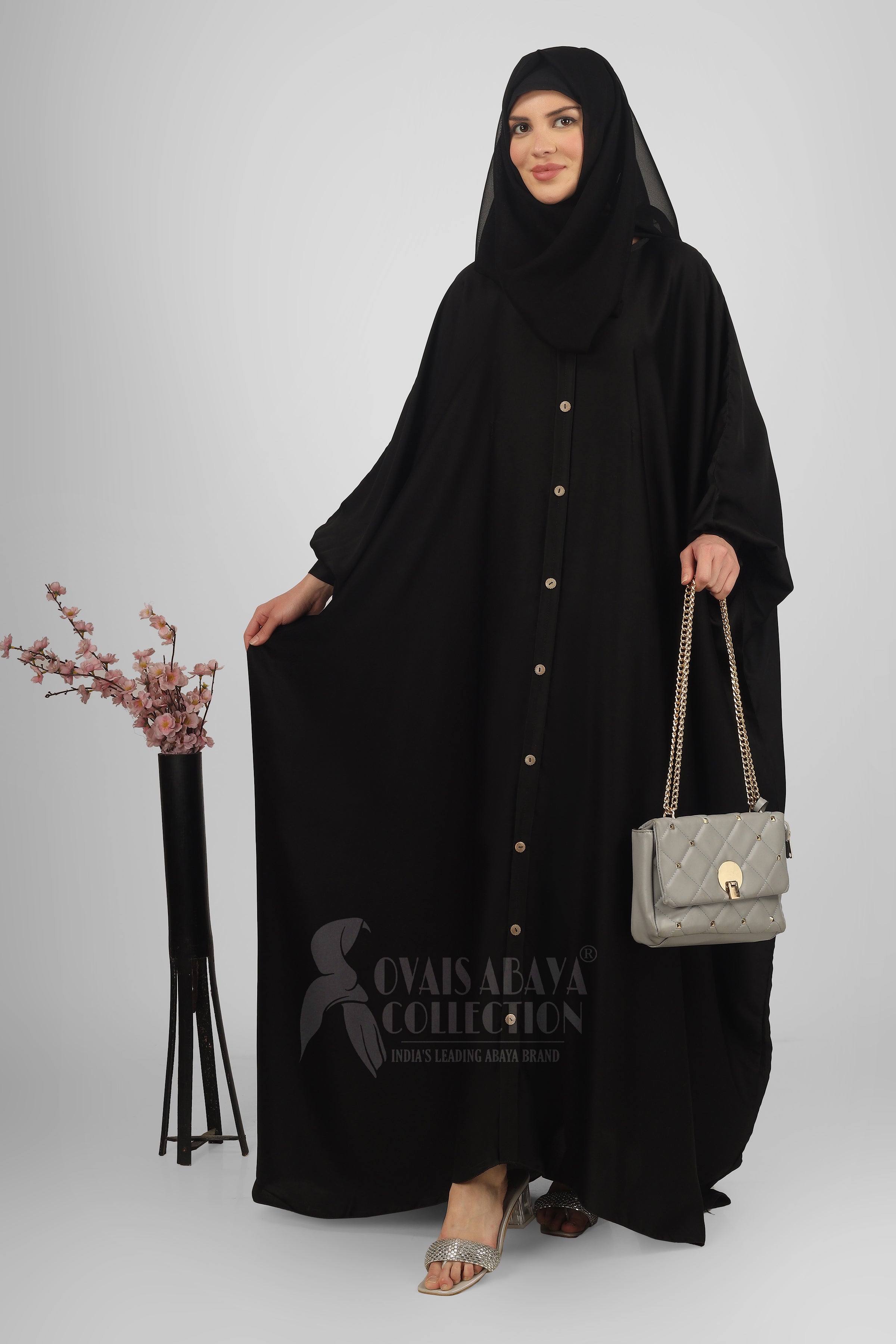 Misbha Demanded Button Kaftan ( BLACK )