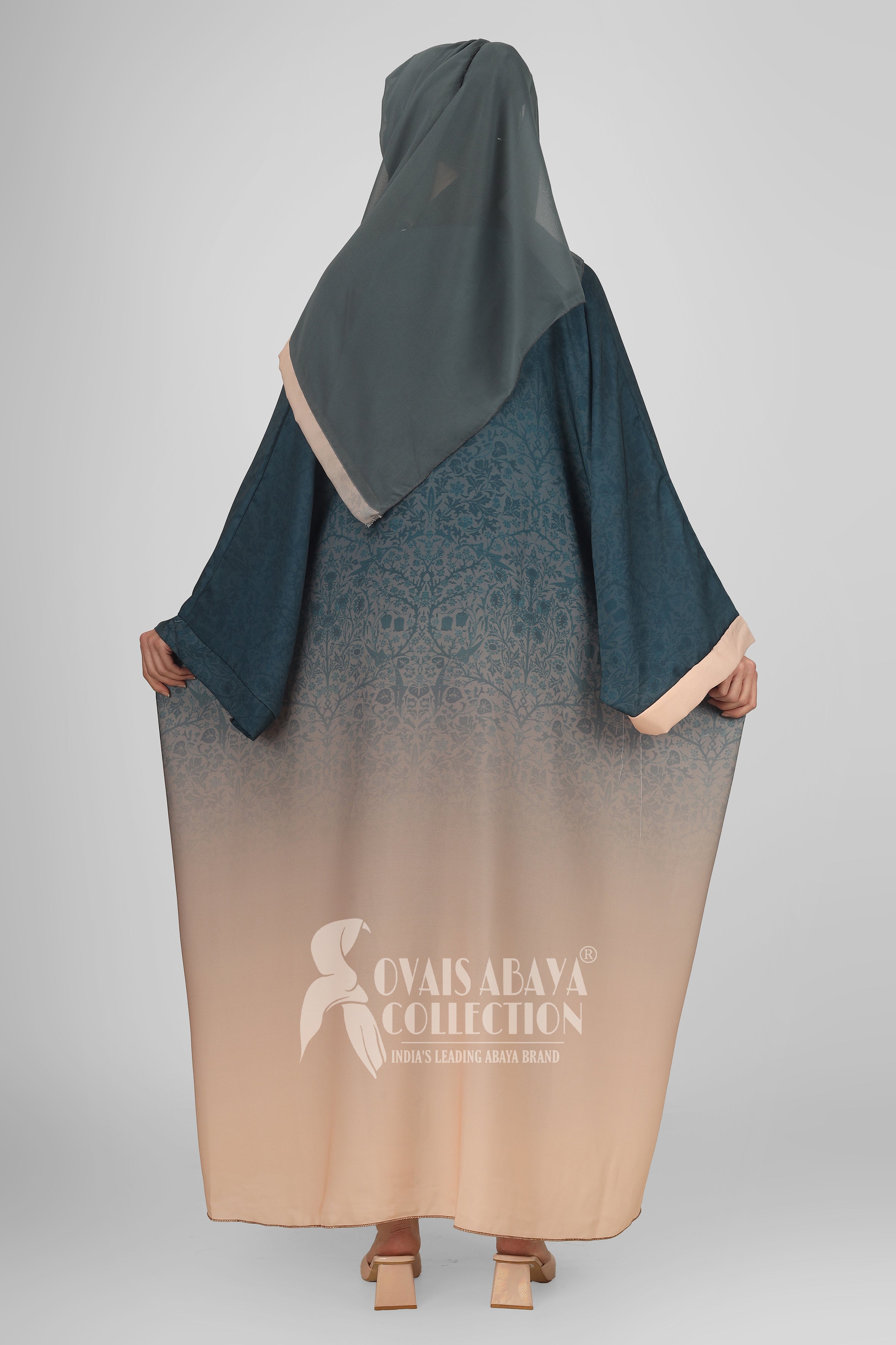 Aliza Orignal Printed Kaftan Abaya - ( SHADE 2 )