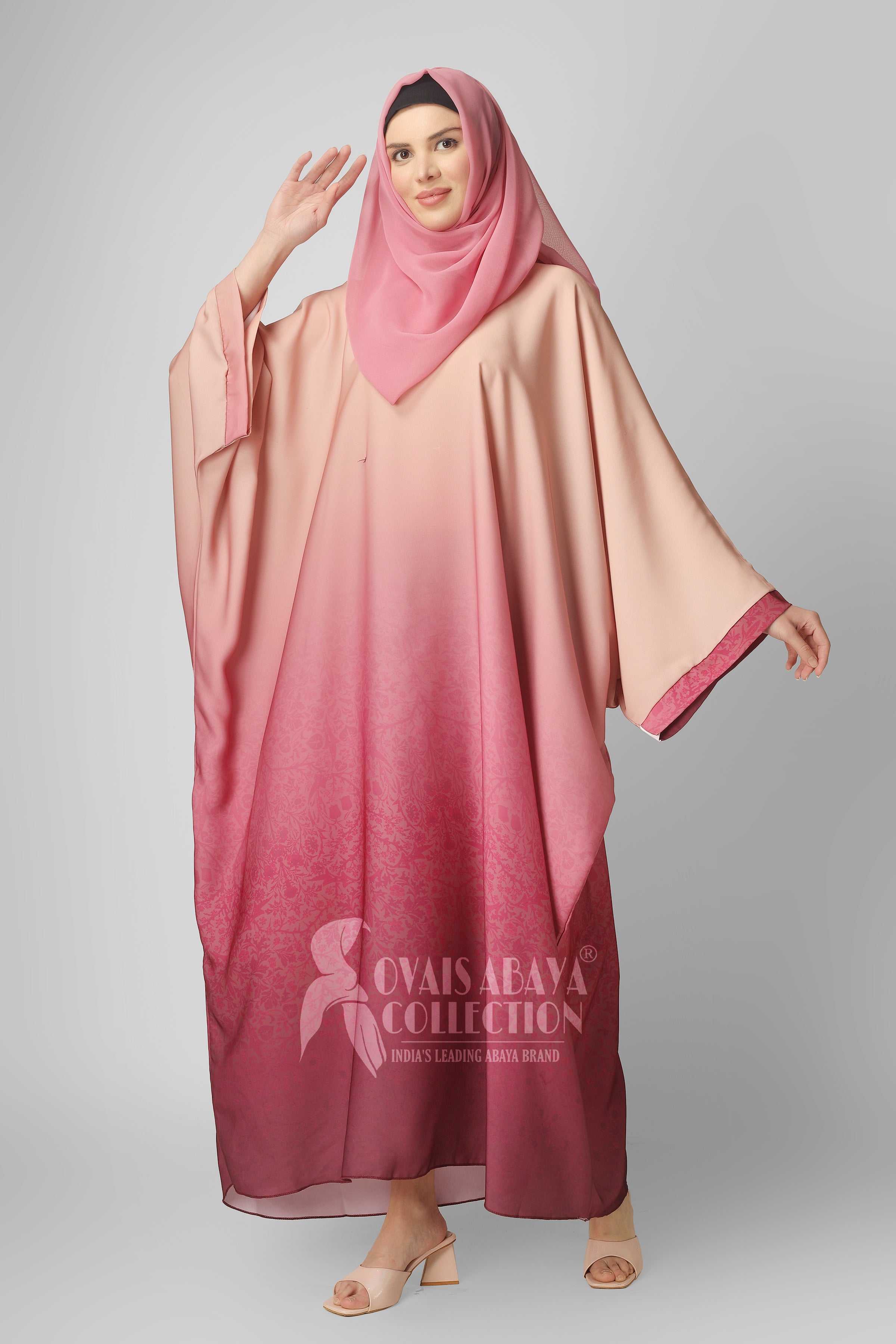 Aliza Orignal Printed Kaftan Abaya - ( SHADE 5 )