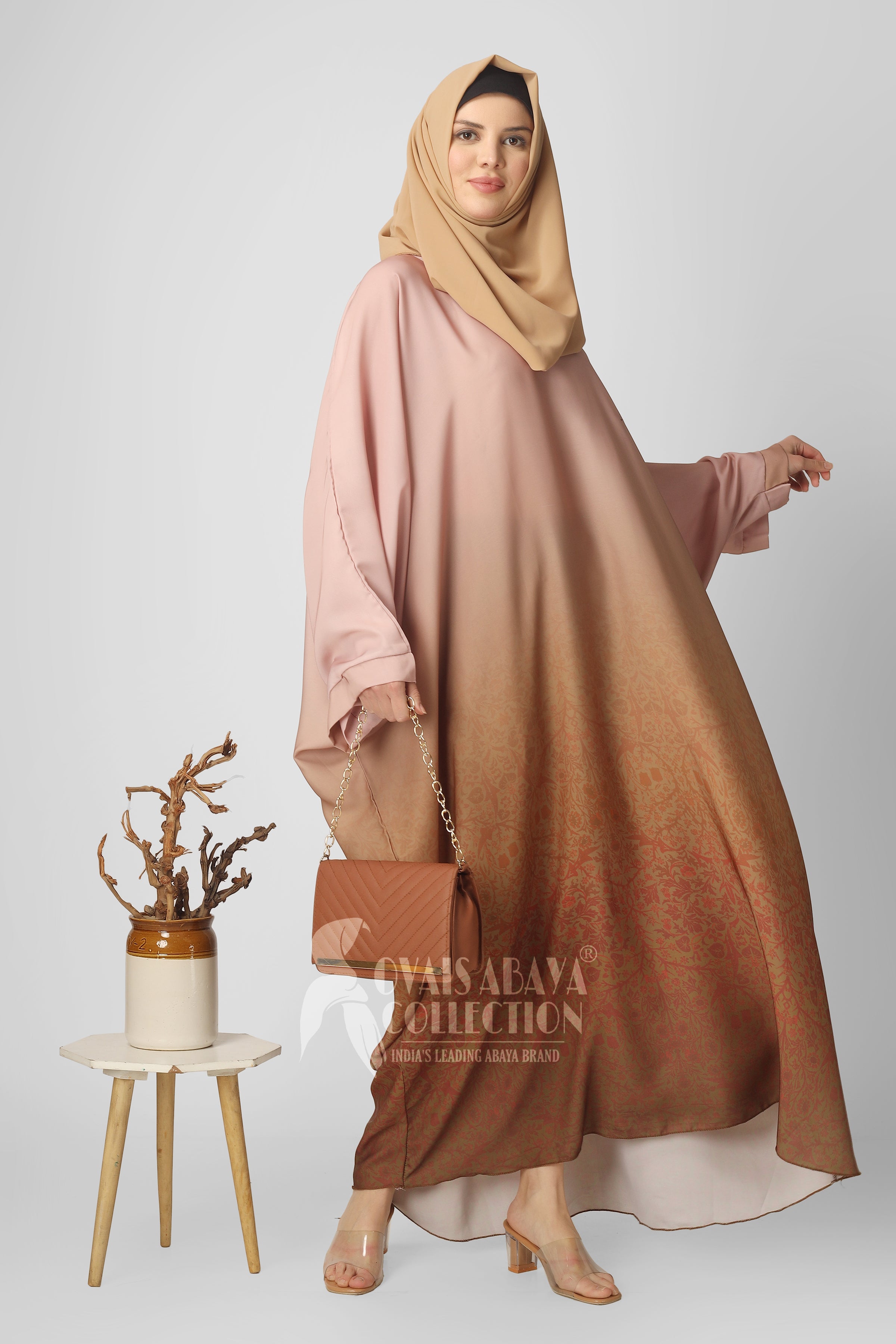 Aliza Orignal Printed Kaftan Abaya - ( SHADE 6 )