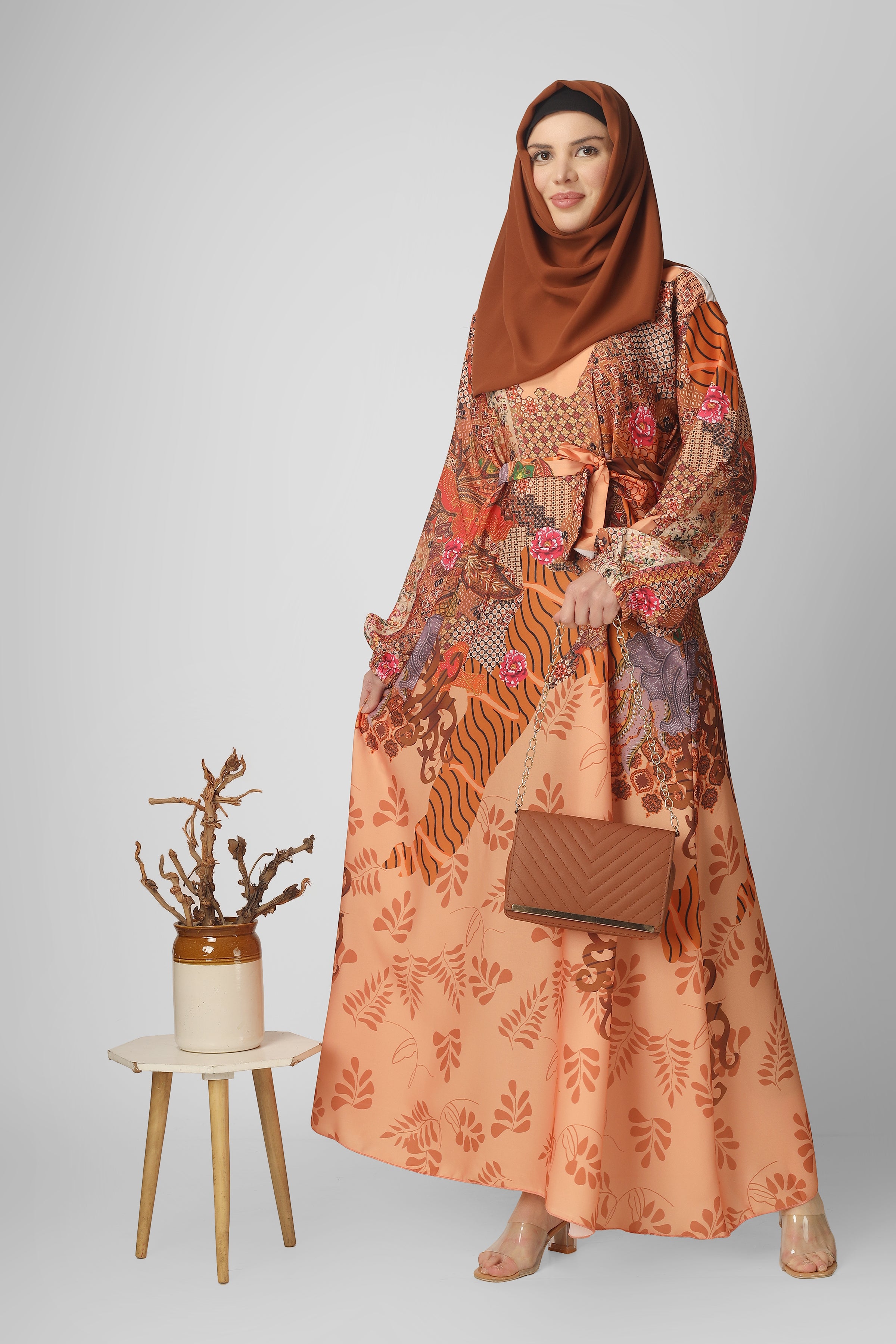 Aliza Orignal Printed Abaya - ( SHADE - 11 )