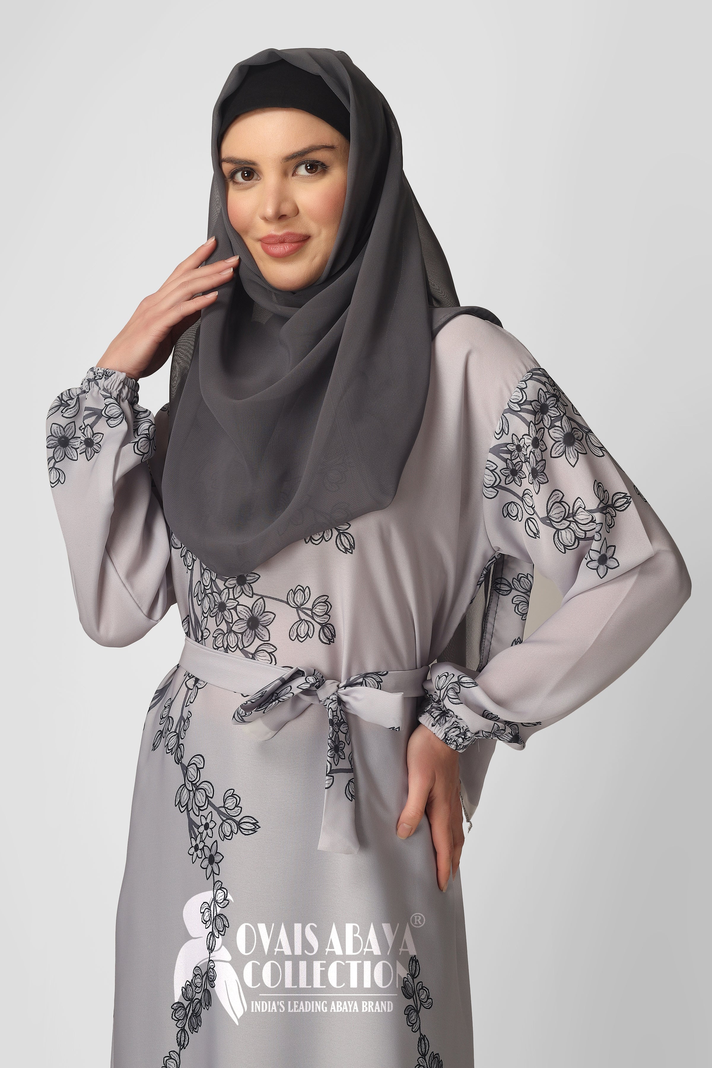 Aliza Orignal Printed Abaya - ( SHADE - 13  )