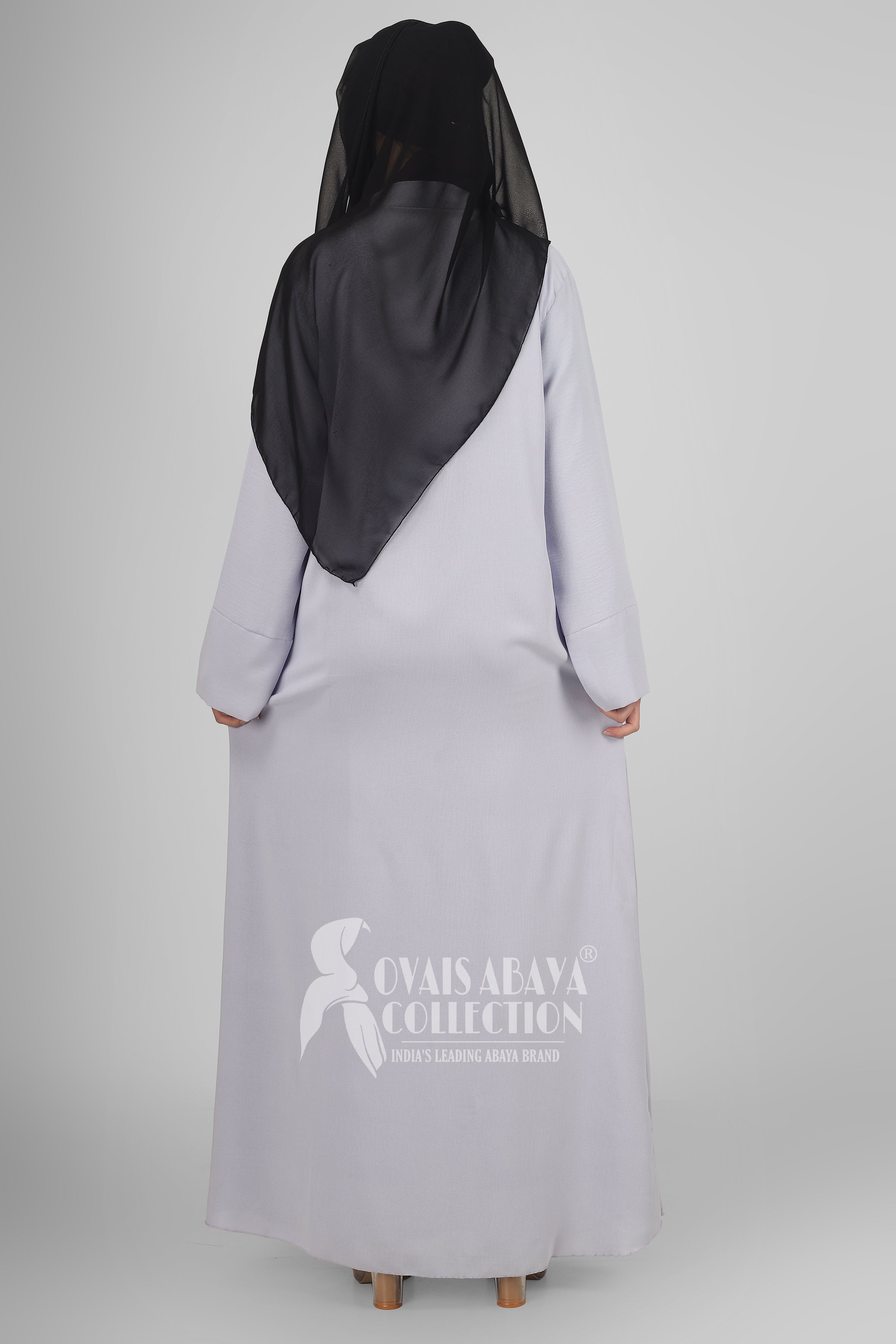 Original Dubai Crush Double Shrugs Abaya LIL LAVENDER ( Limited - Stock )