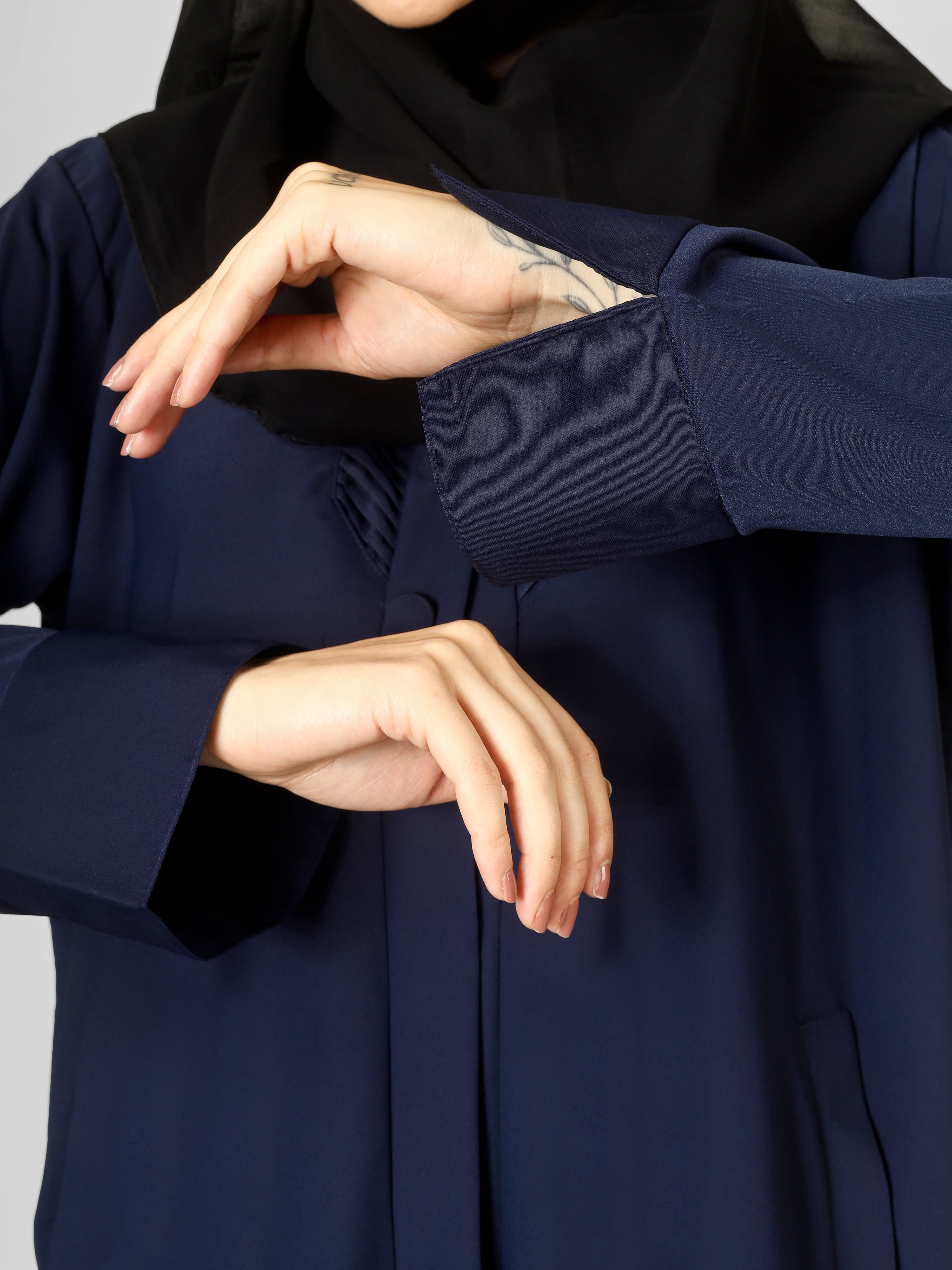 AYLA POCKET ABAYA | BLUE