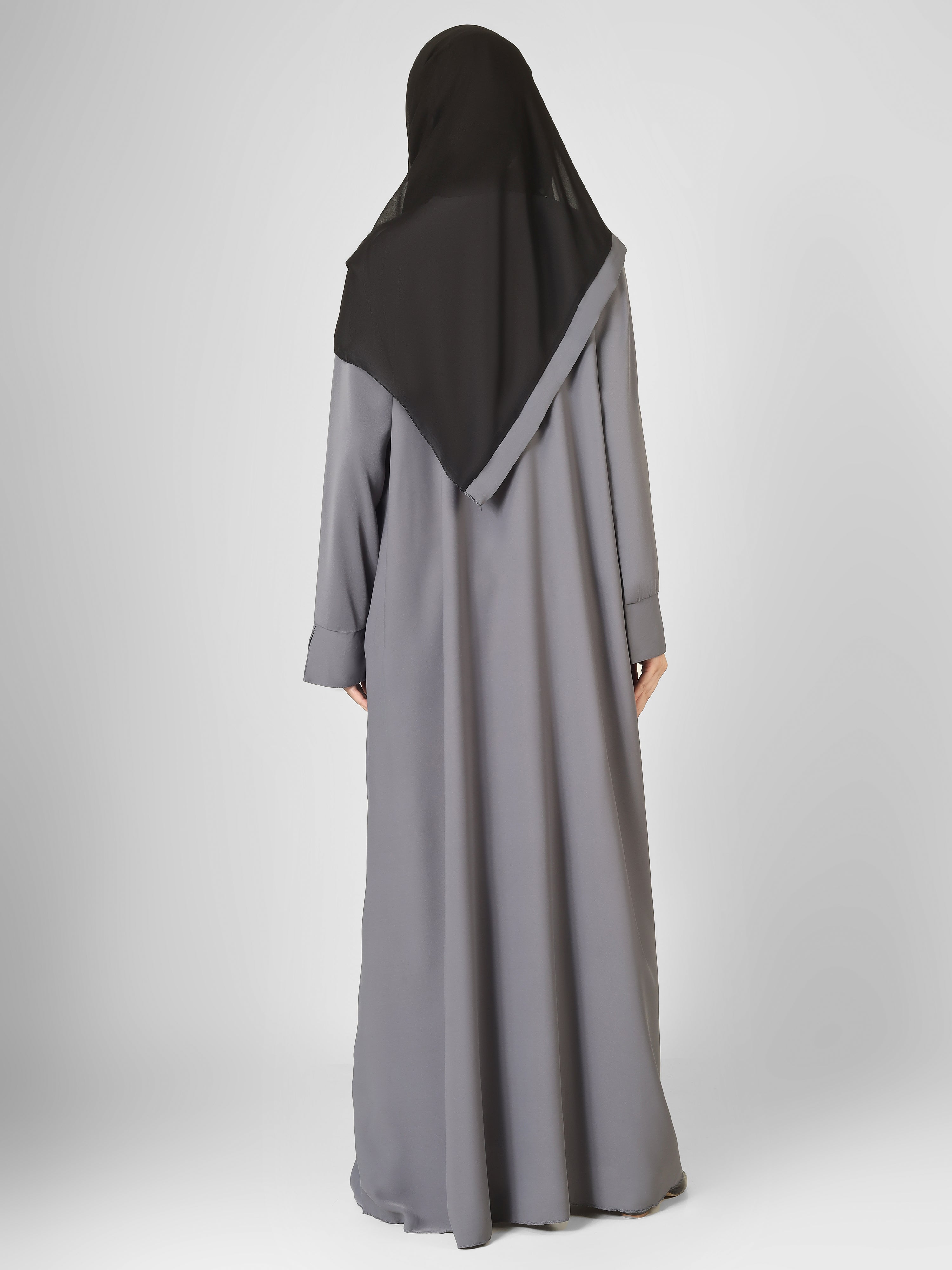 AYLA POCKET ABAYA | GRAY