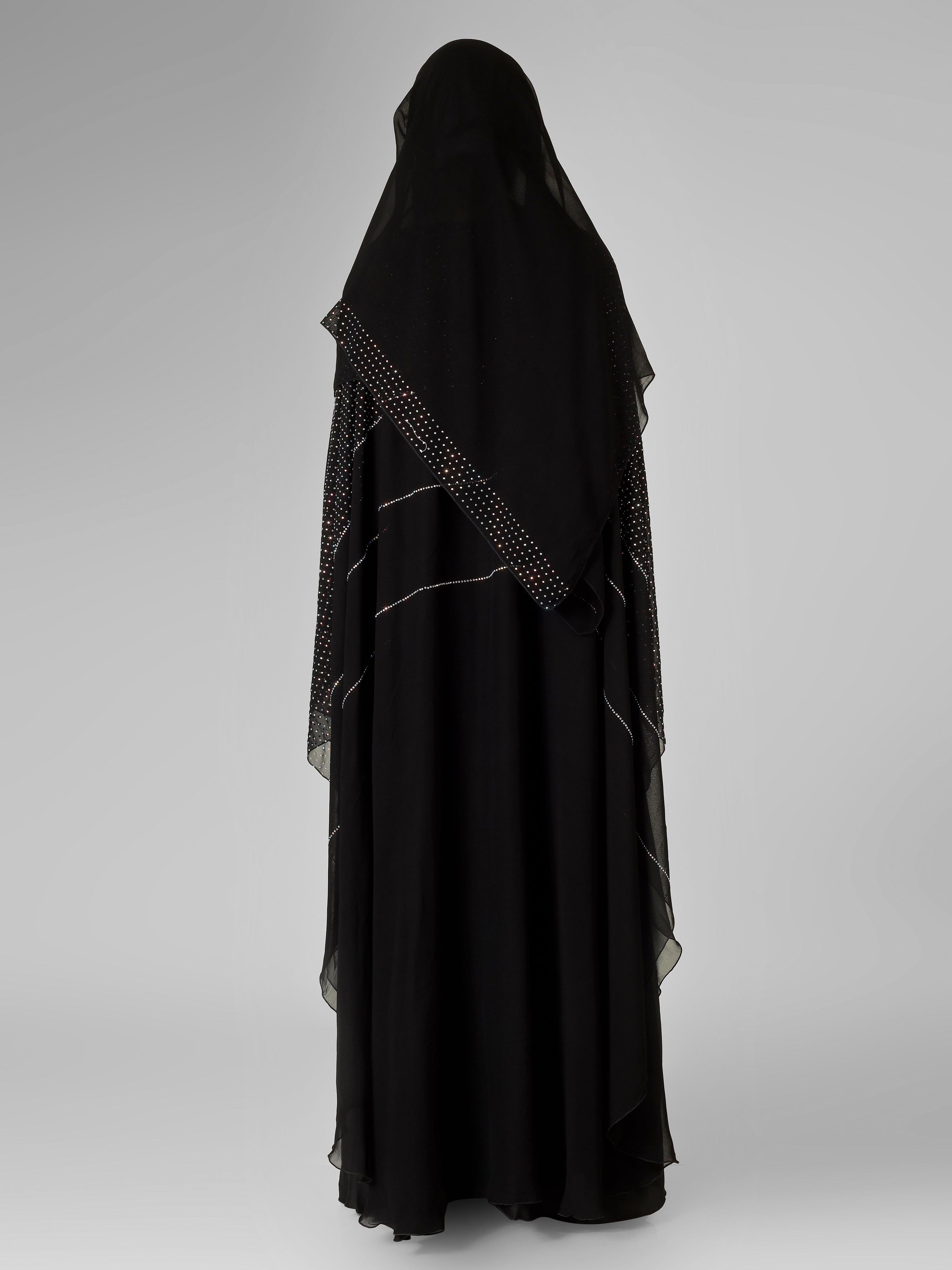 ORIGNAL MS STONE WORK BRIDLE KAFTAN ABAYA