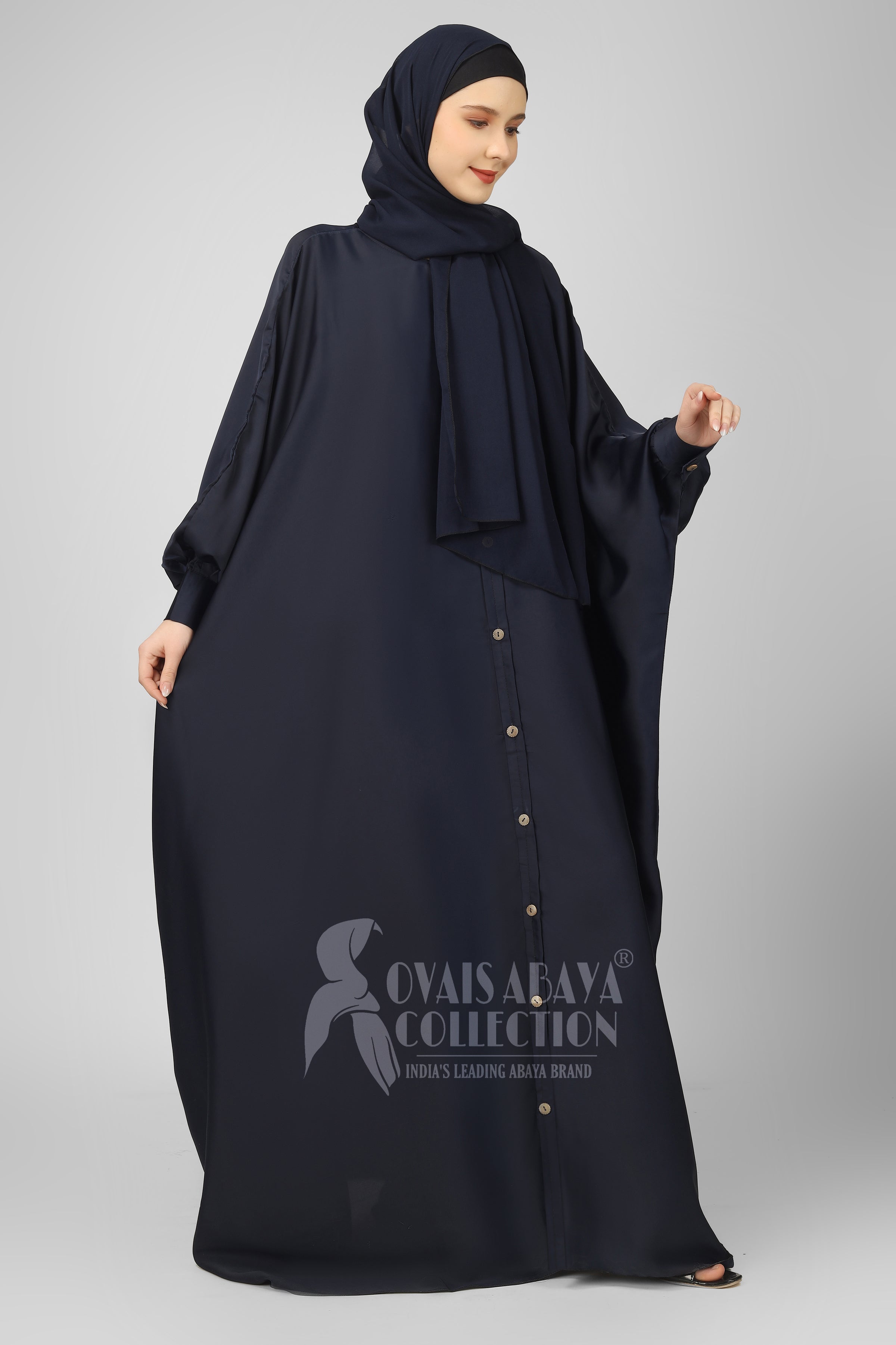 Misbha Demanded Button Kaftan ( BLUE )