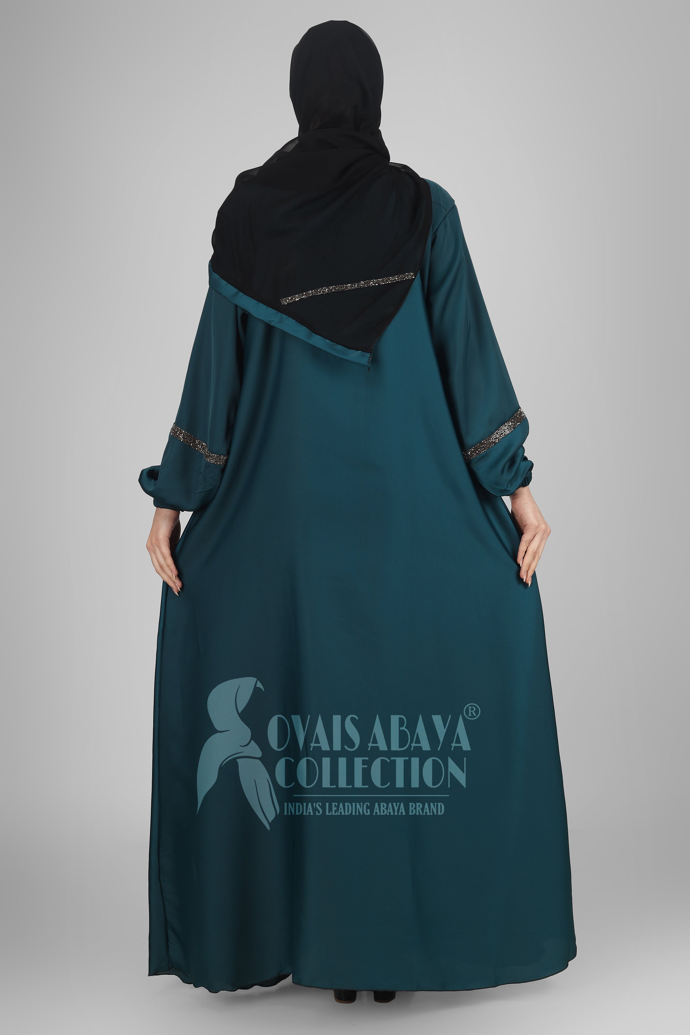 6001 - Aash Basic Abaya - TEAL ( NEW LAUNCH )