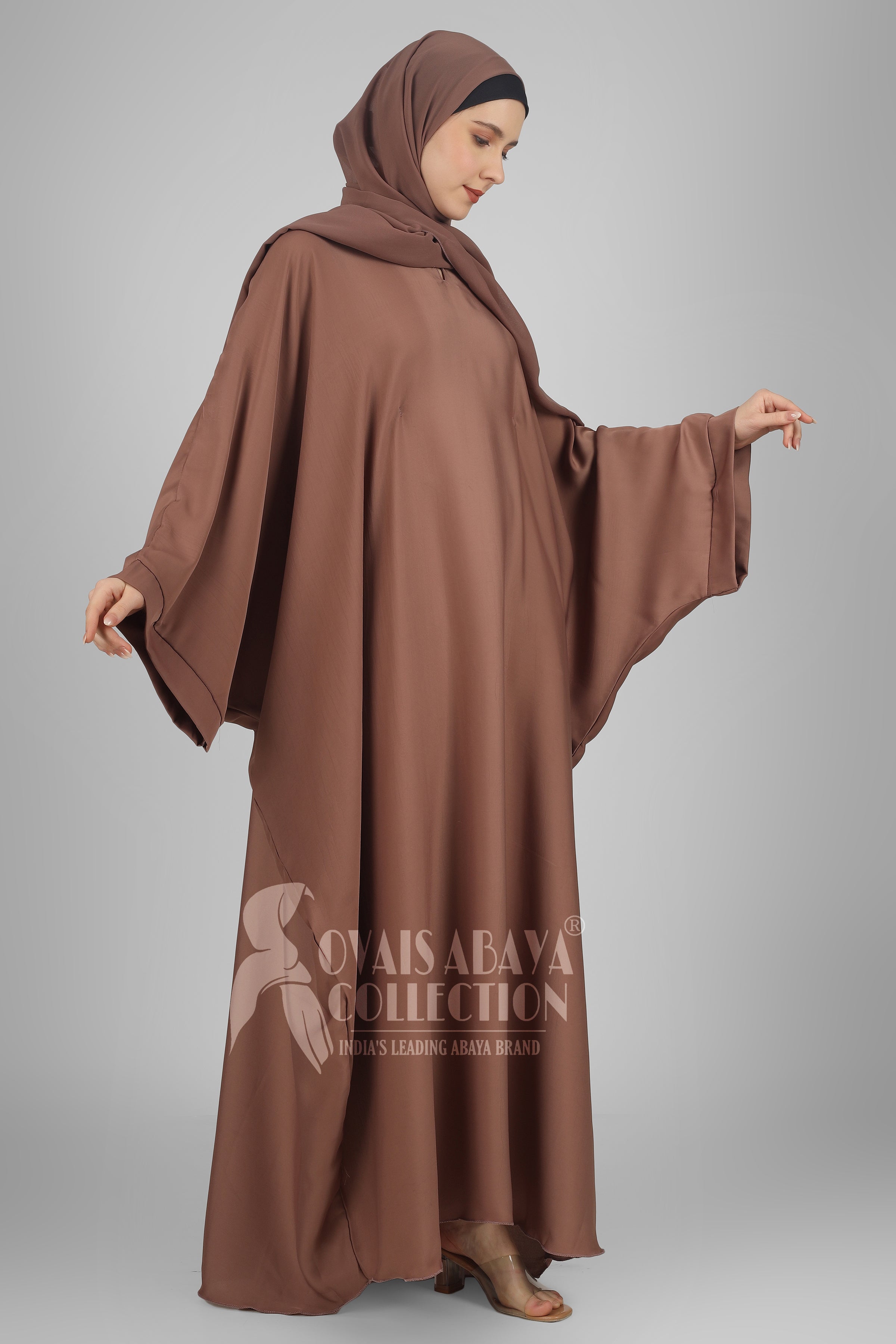 Arebiyan Kaftan Abaya ( GHESTNUT LITE )