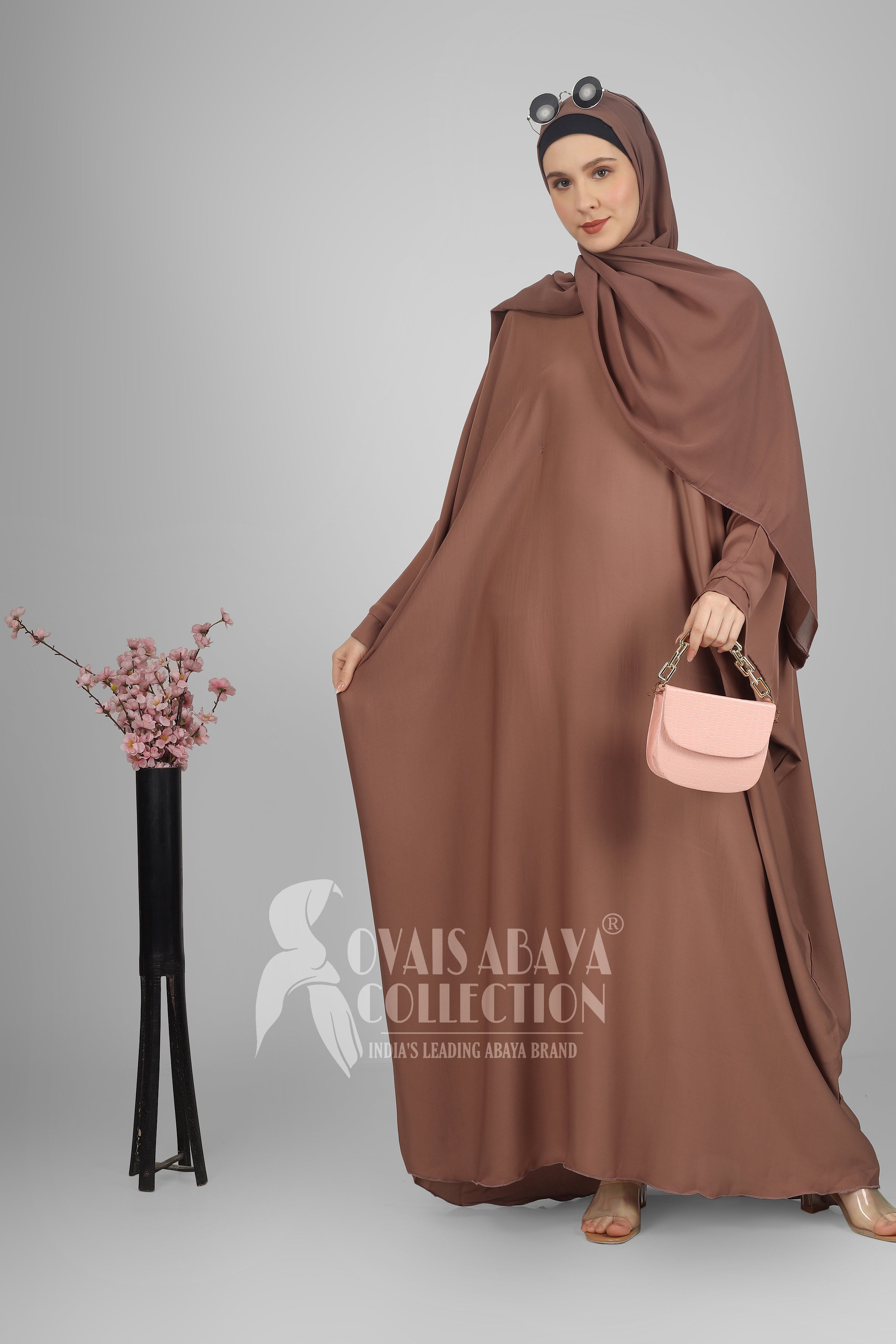 Arebiyan Kaftan Abaya ( GHESTNUT LITE )