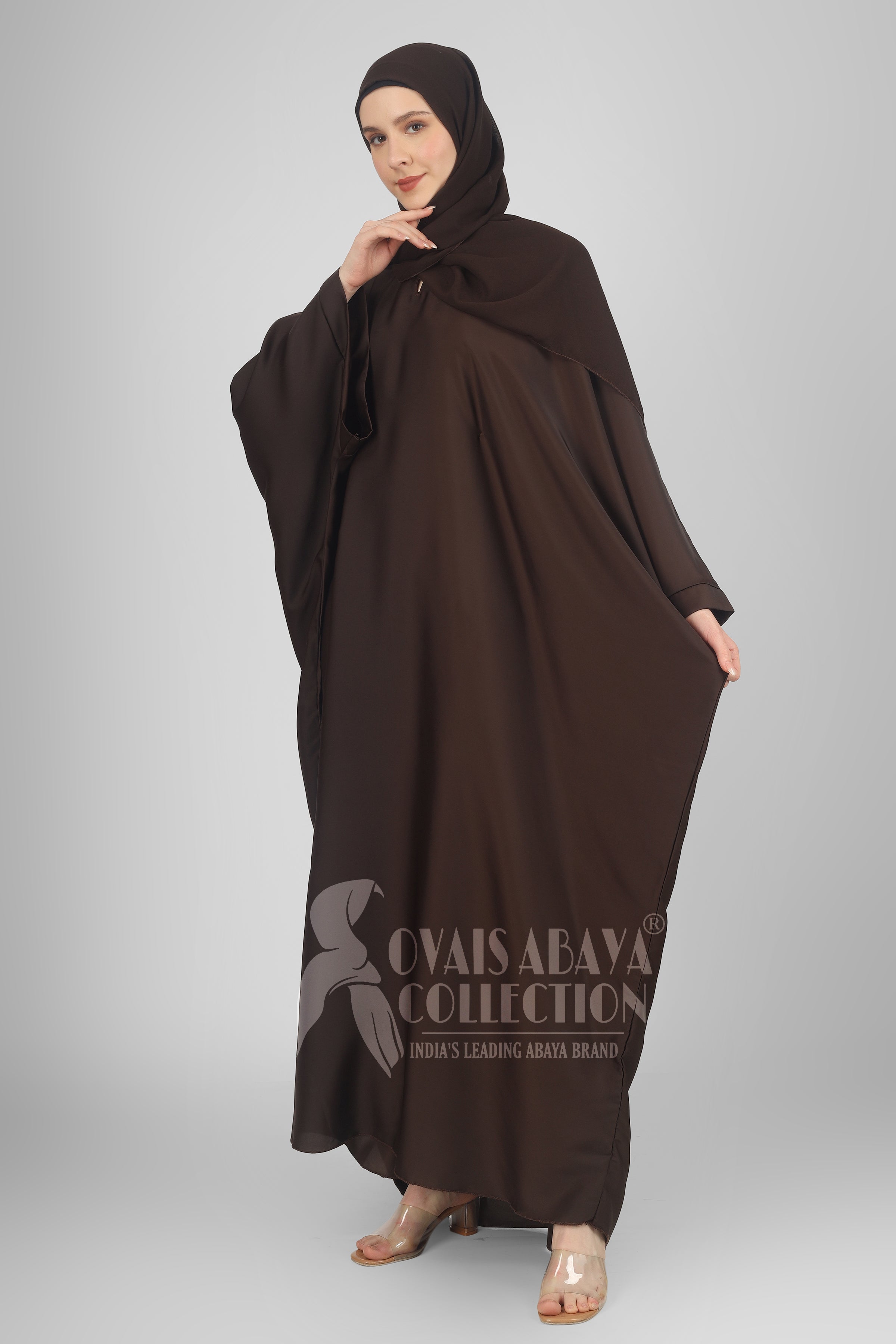 Arebiyan Kaftan Abaya ( COFFEE )