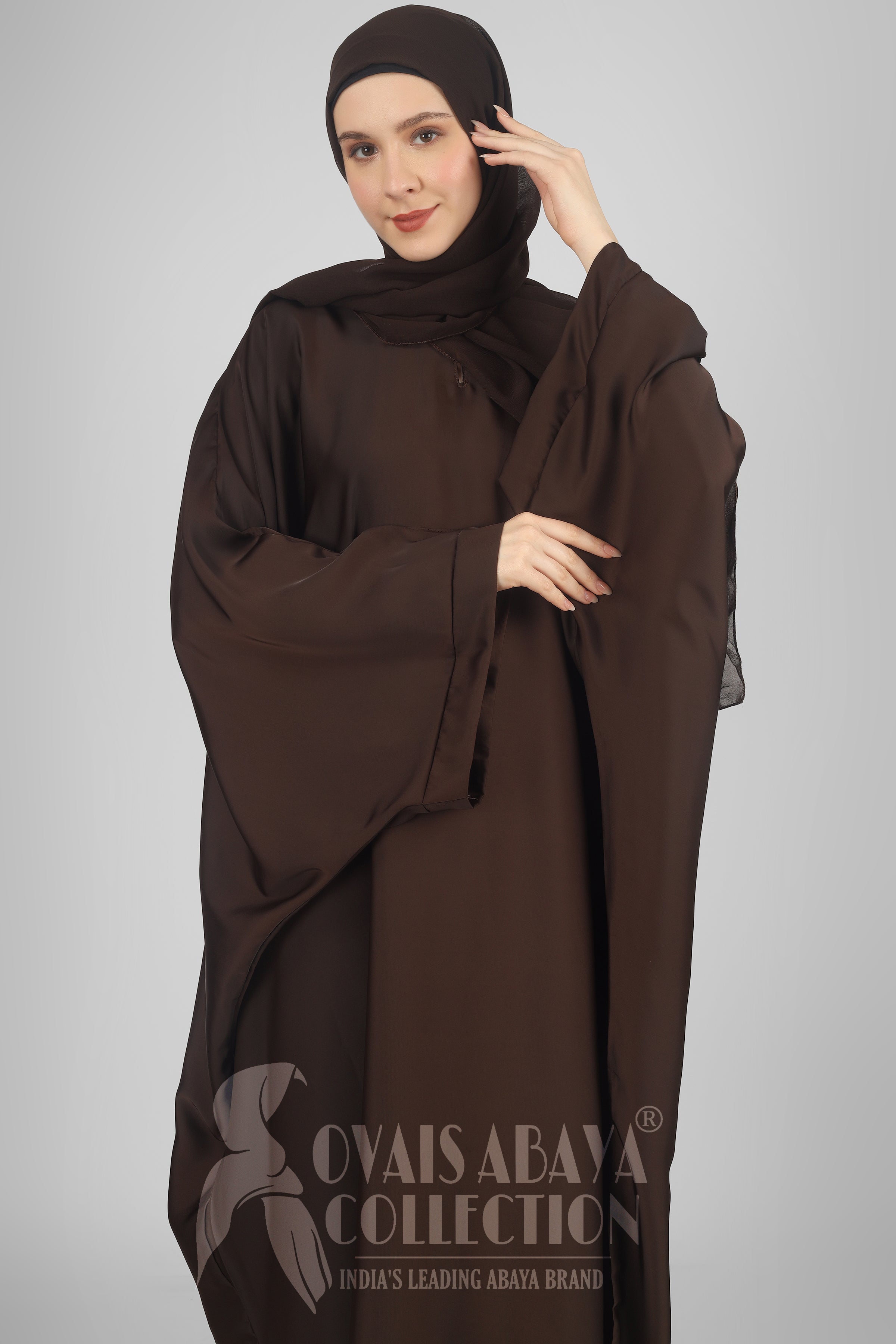 Arebiyan Kaftan Abaya ( COFFEE )