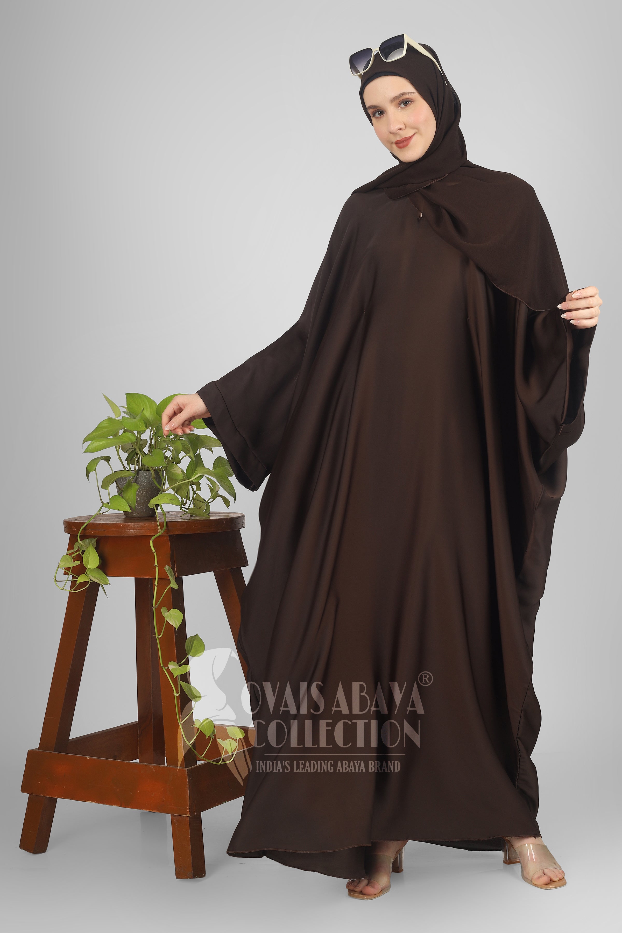 Arebiyan Kaftan Abaya ( COFFEE )