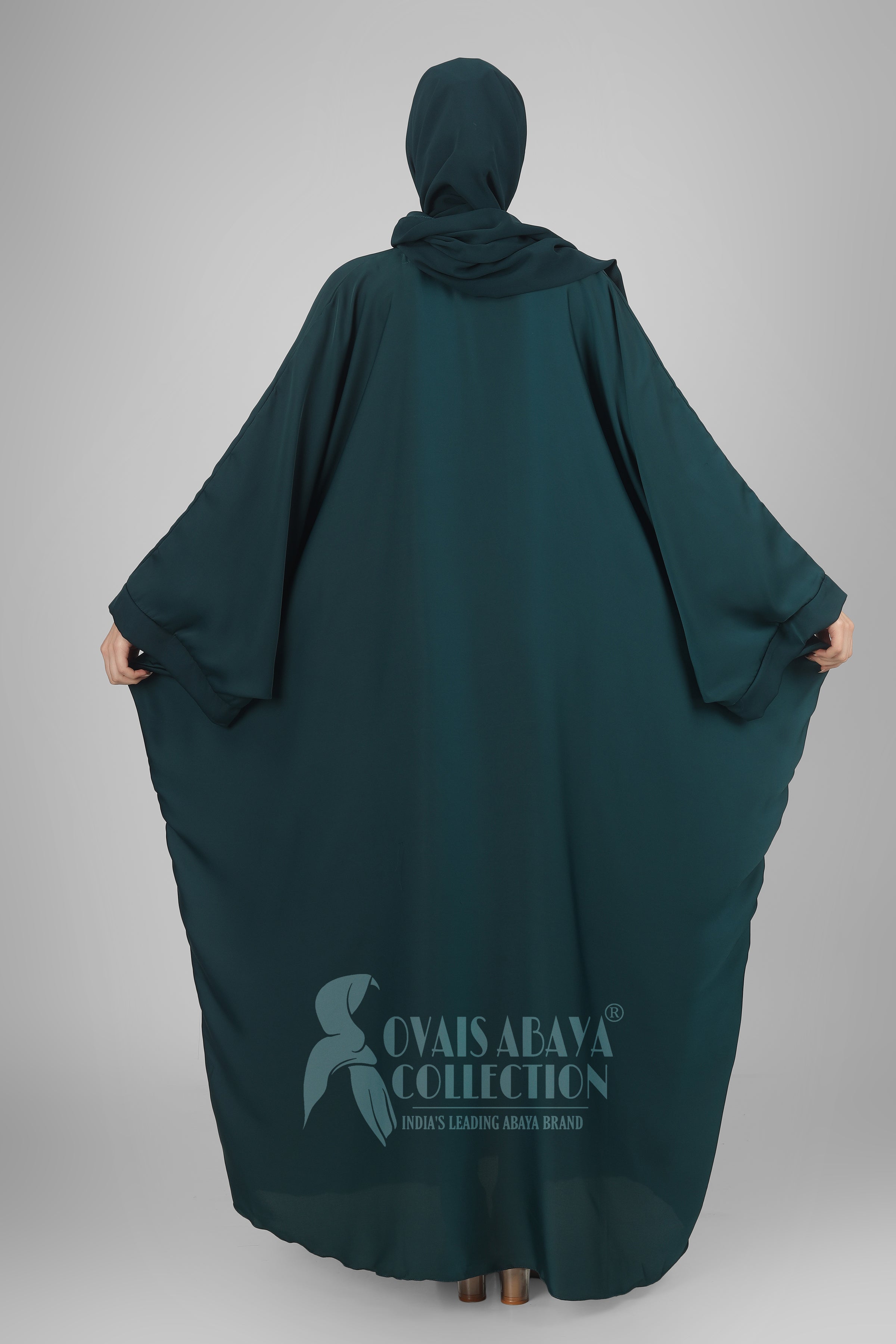 Arebiyan Kaftan Abaya ( FIROZEN TEAL )