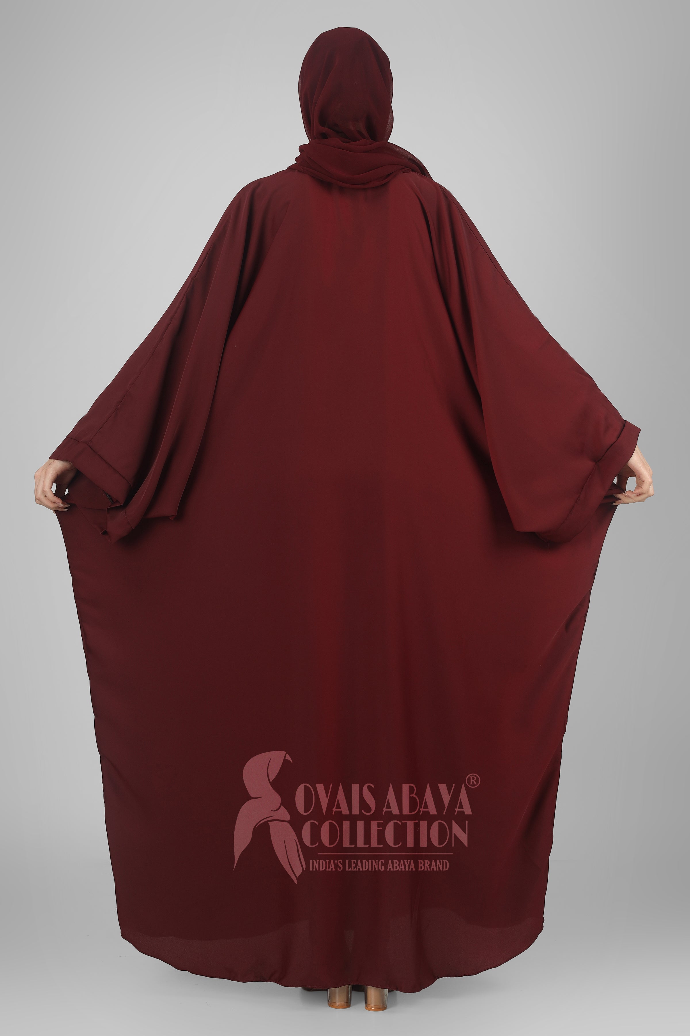 Arebiyan Kaftan Abaya ( MAROON )