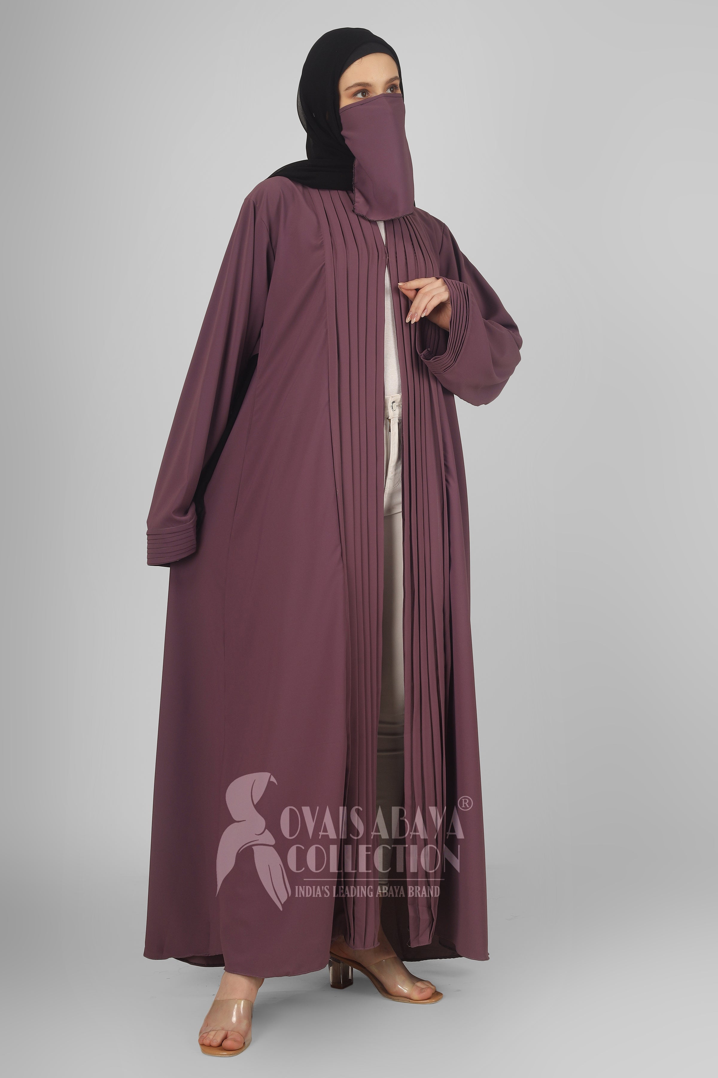 Prada Imported Kimono Abaya LAVENDER ( Wholesale Price )