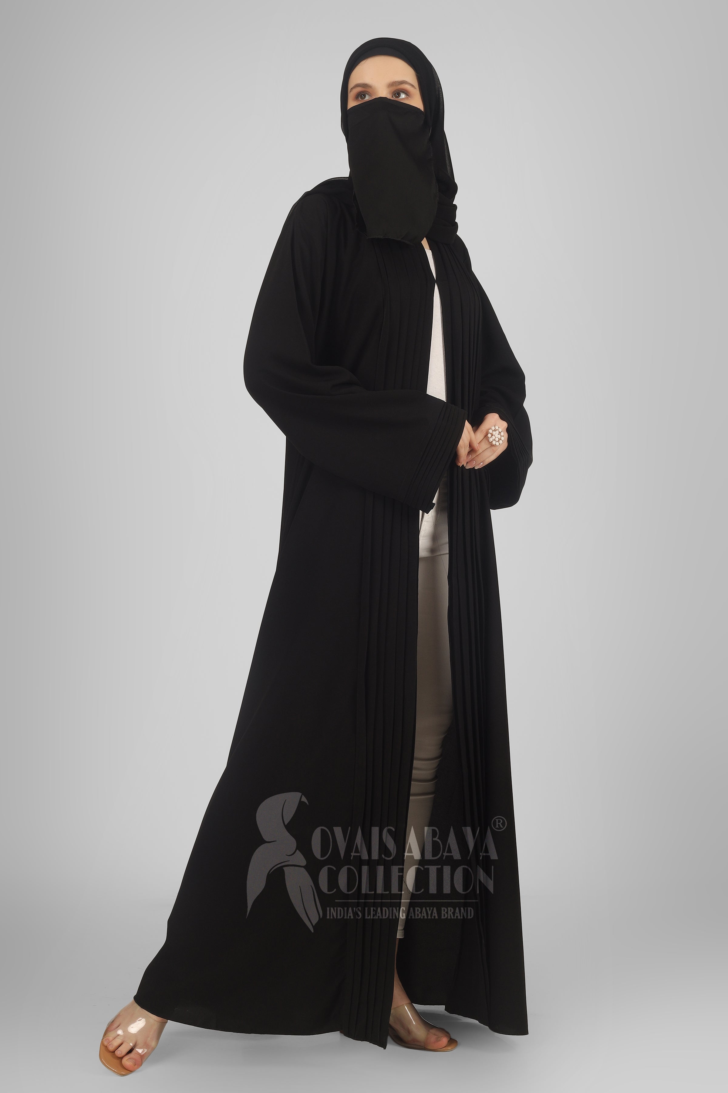 Prada Imported Kimono Abaya BLACK ( Wholesale Price )