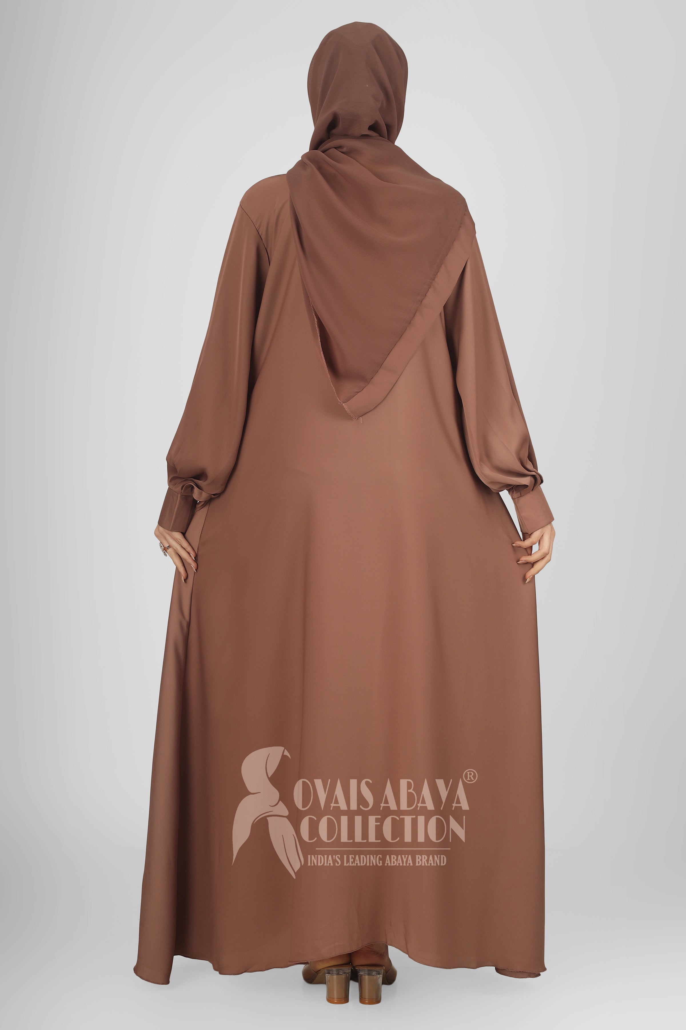 Daily Wear Buttons Abaya ( BEIGE )