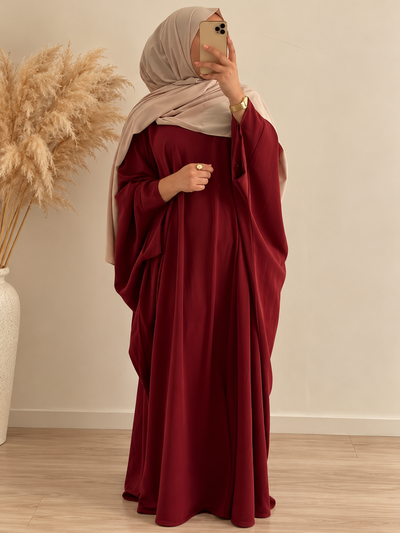 AREBIYAN KAFTAN ABAYA | MAROON
