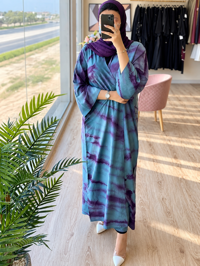 TAI DYE ABAYA | AQUA BLUE