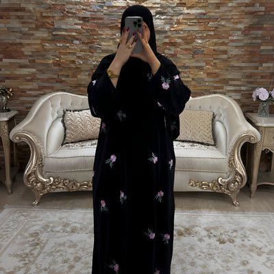 AL-HUSNA EMBROIDERY WORK ABAYA | PRINT- 07