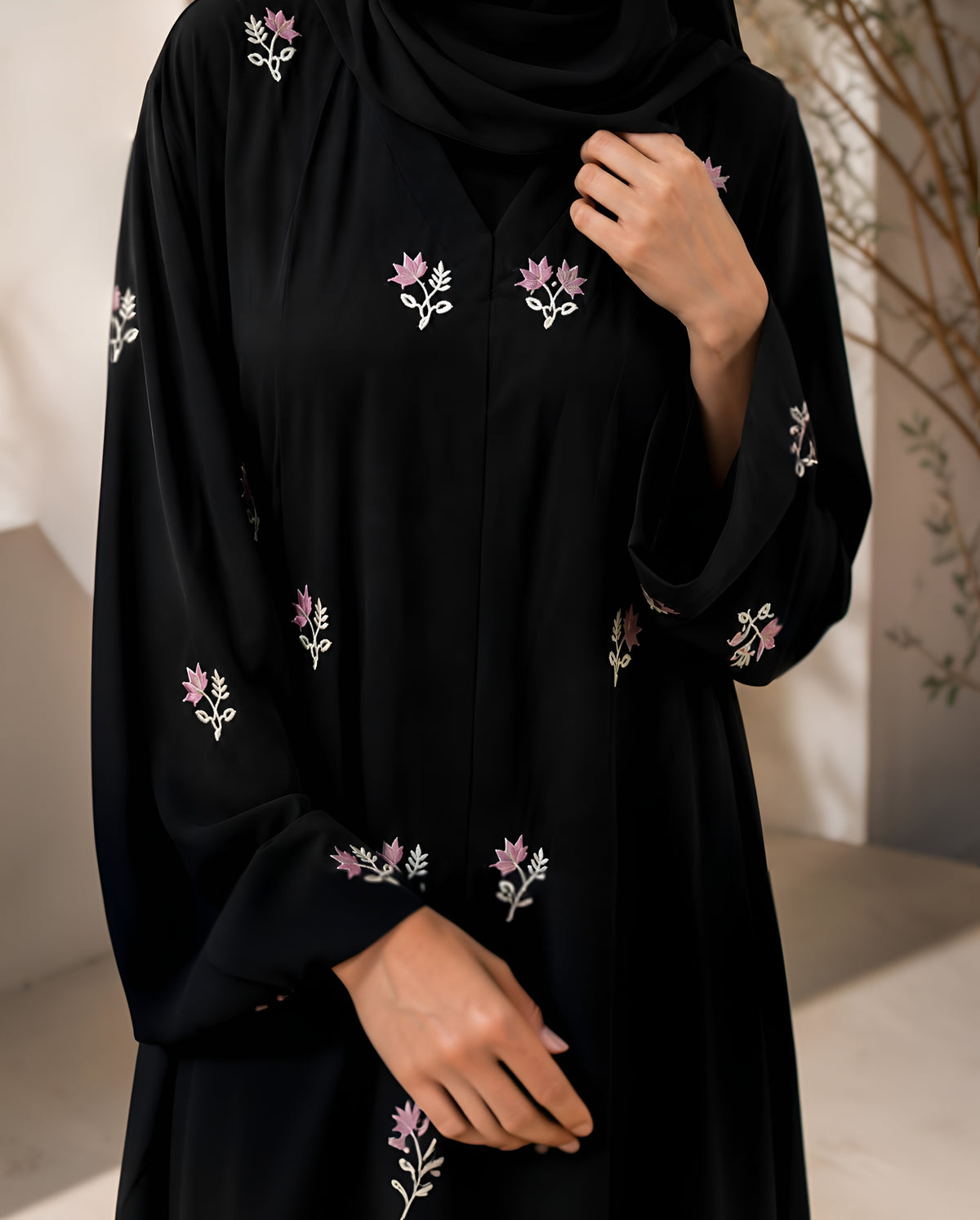 AL-HUSNA EMBROIDERY WORK ABAYA | PRINT- 03