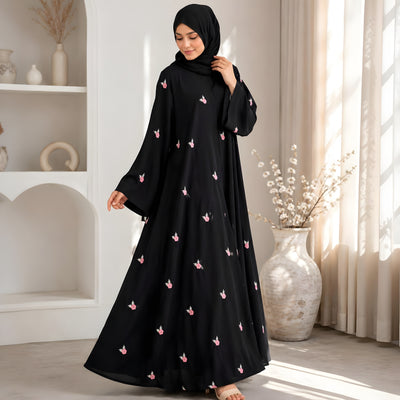 AL-HUSNA EMBROIDERY WORK ABAYA | PRINT- 05