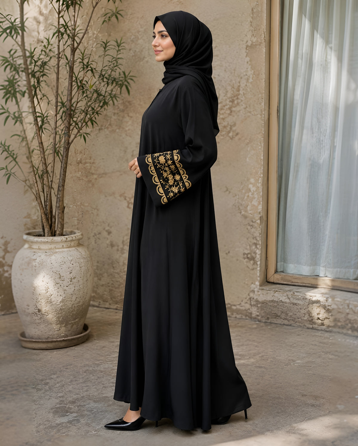 ROOHA EMBROIDERY ABAYA | S-10