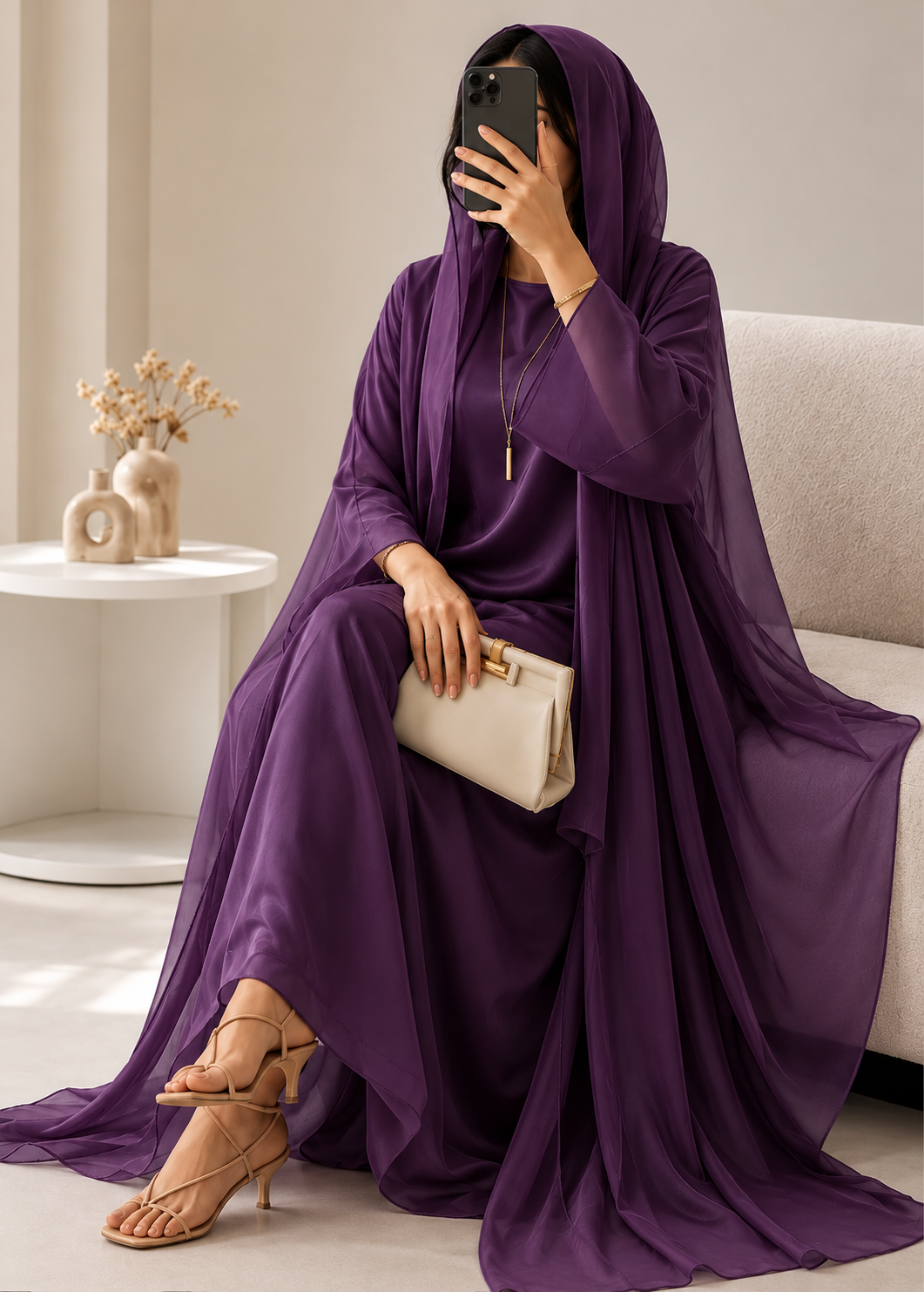 EZZAH DS ABAYA | PURPLE