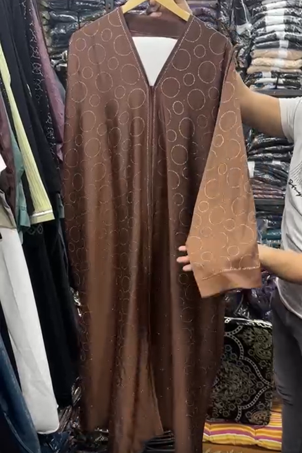 Imported Korean Fabric Kaftaan Abaya COPPER ( NEW EID LAUNCH )