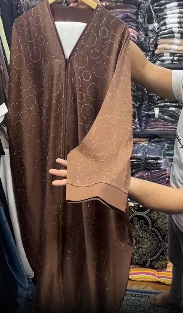 Imported Korean Fabric Kaftaan Abaya COPPER ( NEW EID LAUNCH )