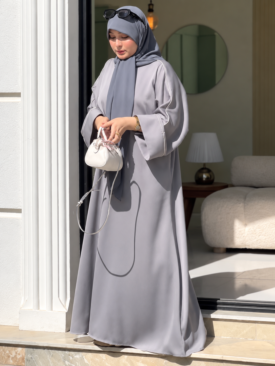 HOORAIN KOREAN ABAYA | GRAY