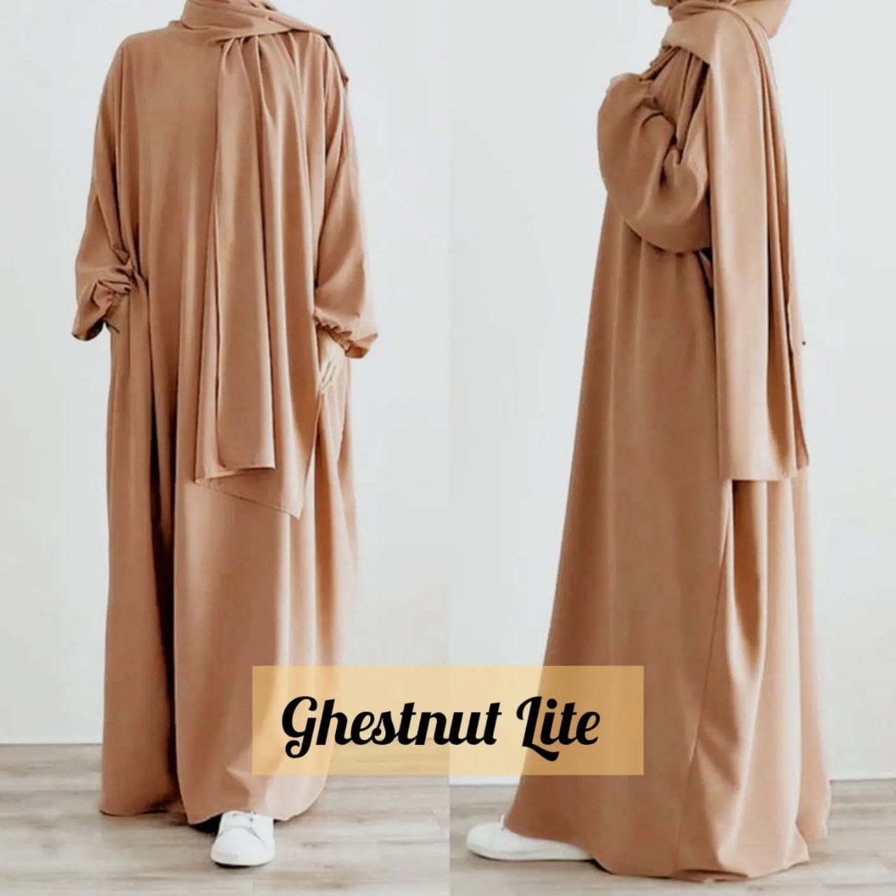 Mehreen Kaftan Abaya | GHESTNUT LITE [ New launch ]