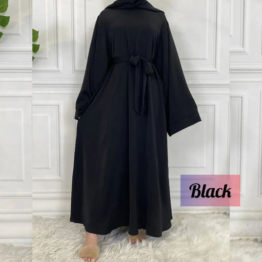 10IN  Daily Wear Basic Abaya  - ( BLACK )
