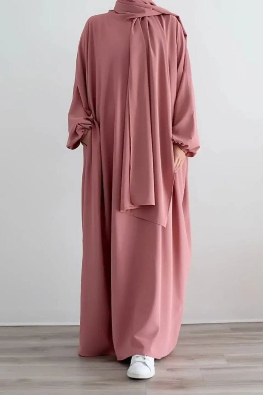 Flamingo Lastic Sleeve Abaya ( New - Edition )