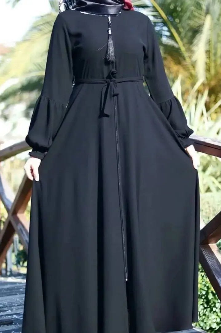 Basic Zipper Abaya - ( Limited - Addition )