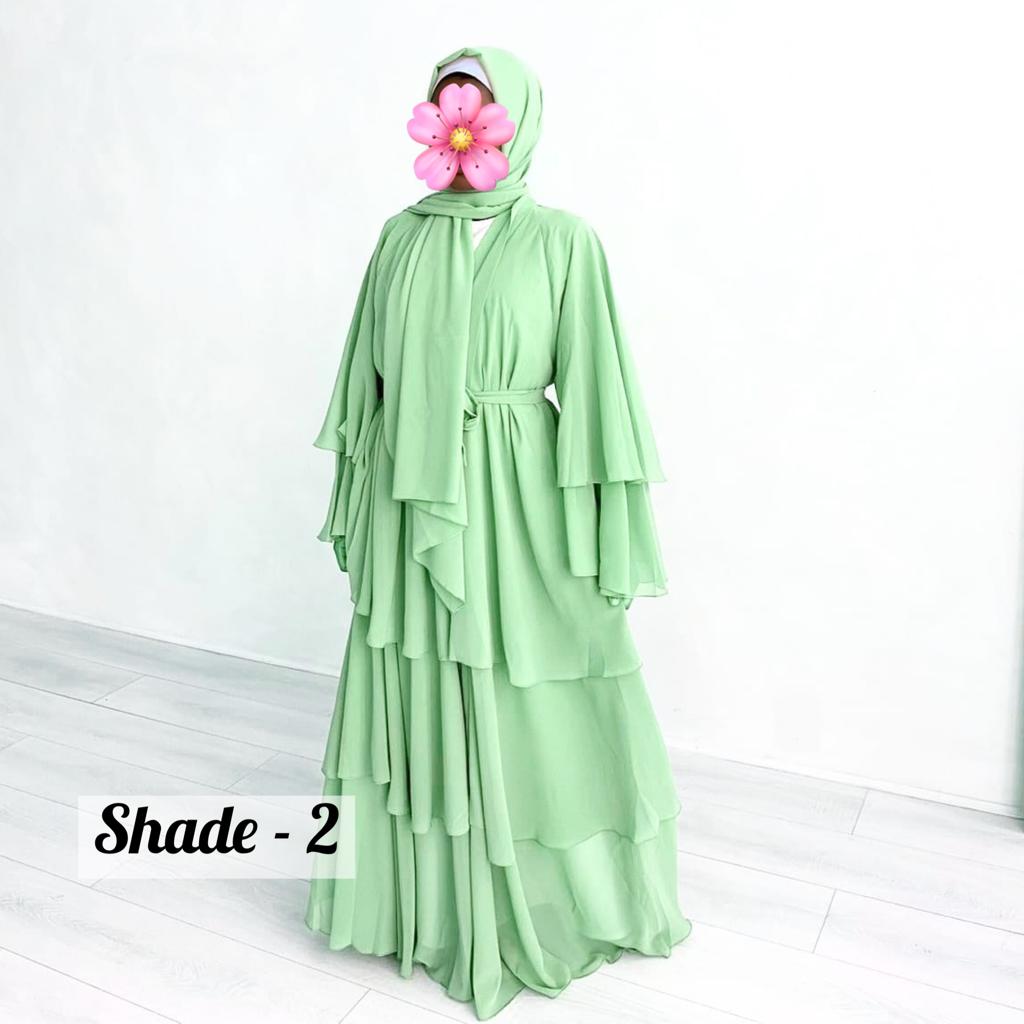 Maleshiyan 3 Layar Abaya ( Imported & Limited Stock ) - Shade 2