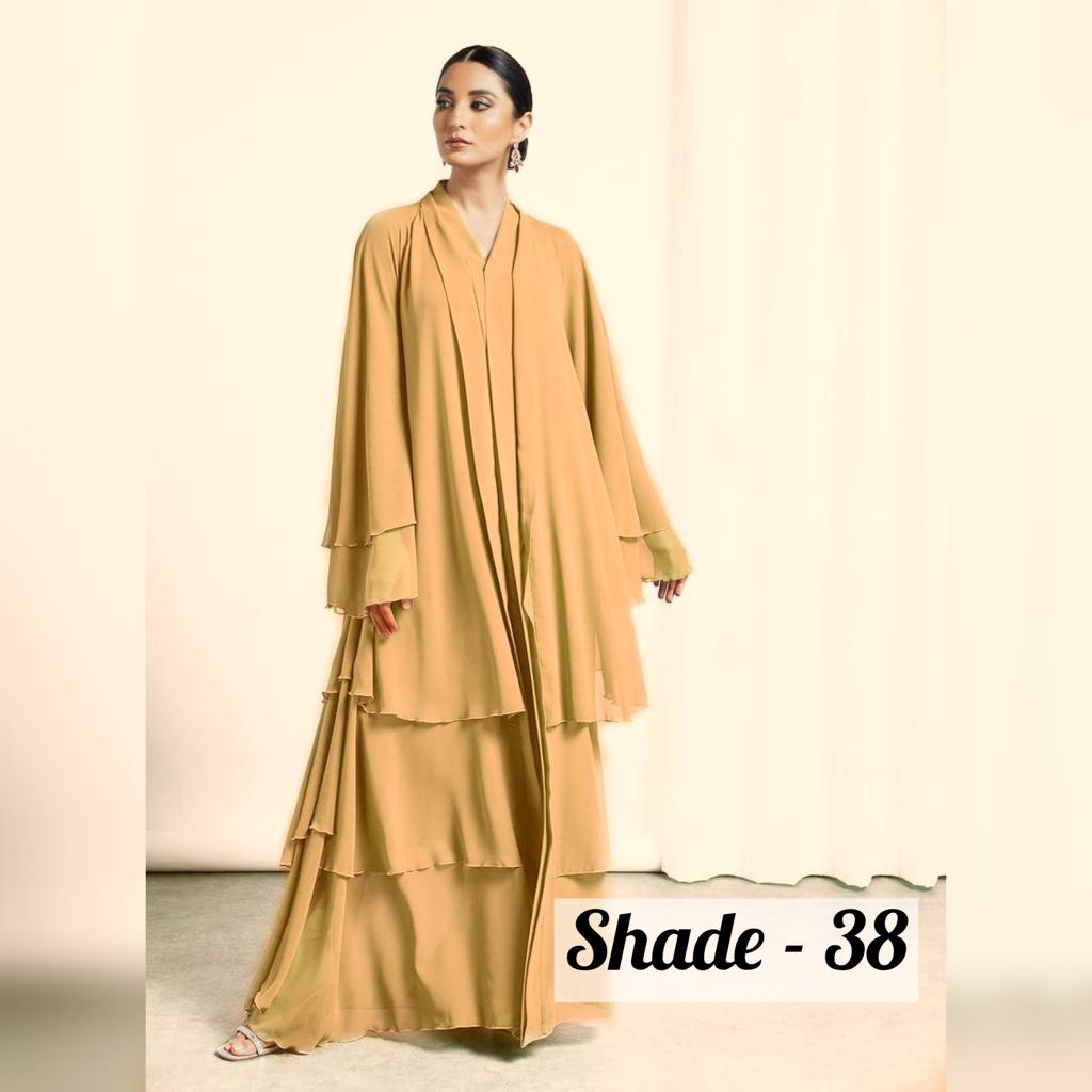 Maleshiyan 3 Layar Abaya ( Imported & Limited Stock ) - Shade 38