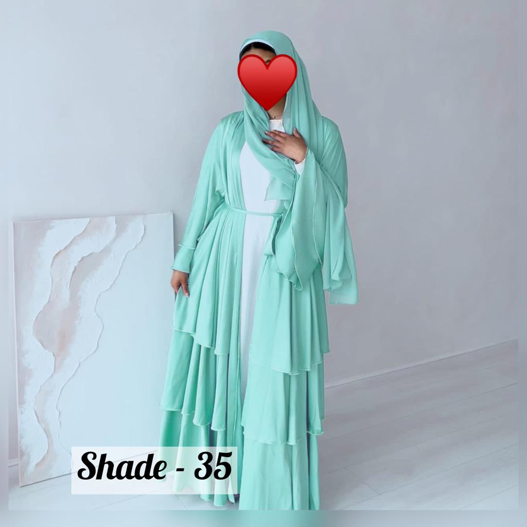 Maleshiyan 3 Layar Abaya ( Imported & Limited Stock ) - Shade 35