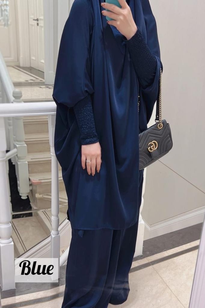 2 piece Jilbab with Skirt Best of Daily Wear - ( BLUE  )