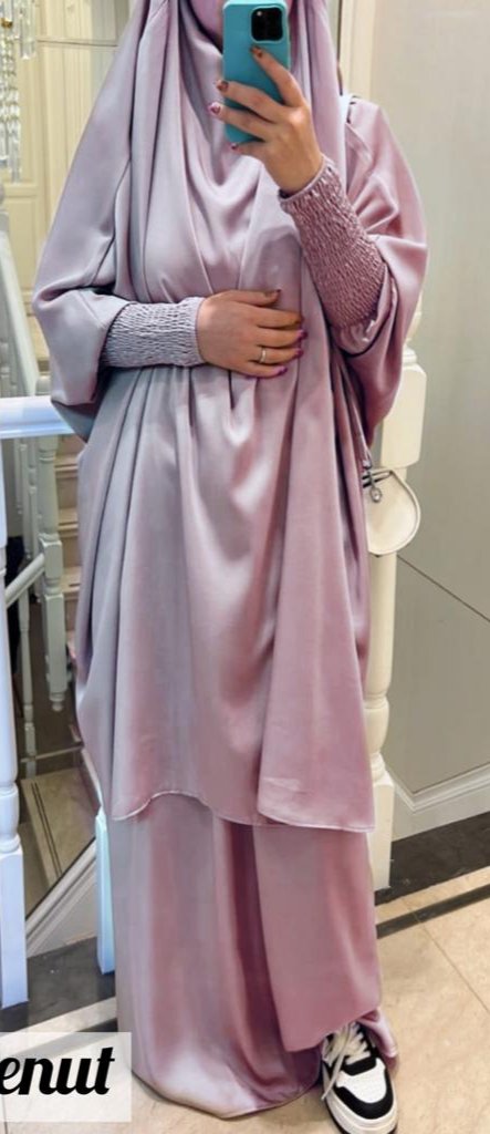 2 piece Jilbab with Skirt Best of Daily Wear - ( LITE GHESTNUT  )