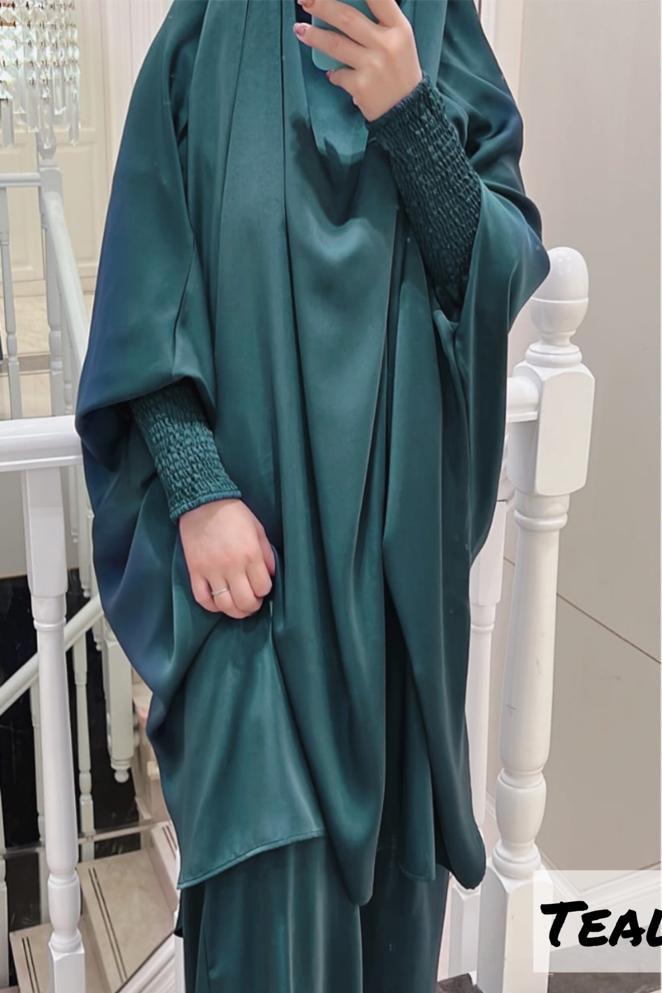 2 piece Jilbab with Skirt Best of Daily Wear - ( TEAL  )