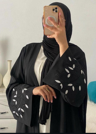 ERAH DOUBLE SHRUG ABAYA | BLACK