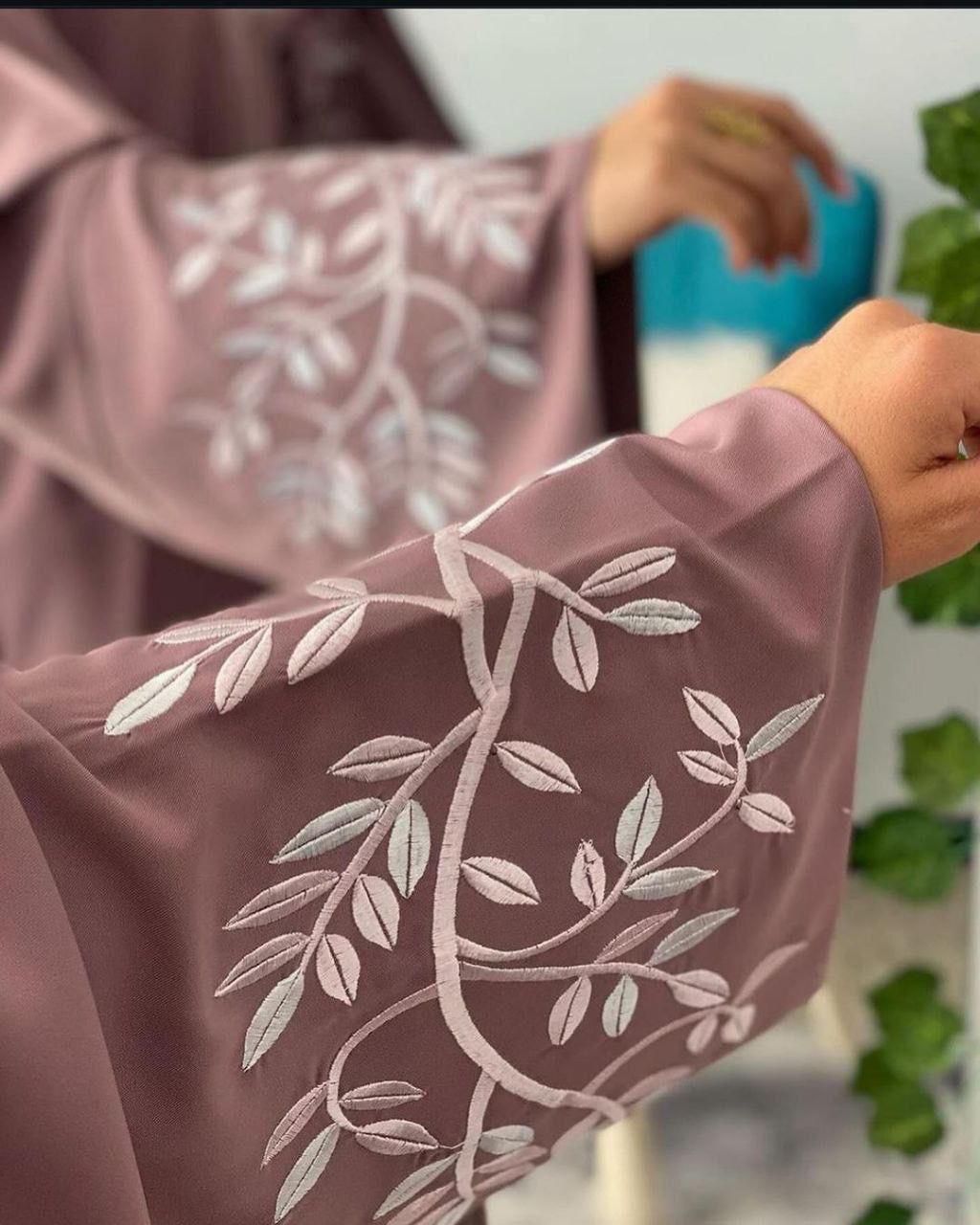 Erah Premium Double Shrug Abaya - DUSTY PINK