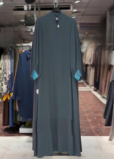 ALBAH FRONT OPEN ABAYA | TEAL
