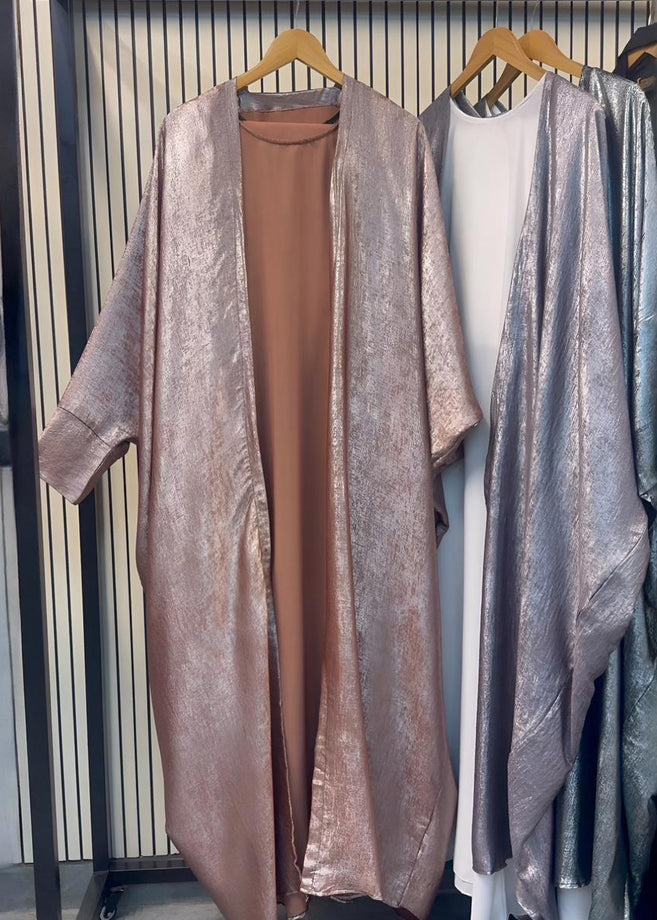AL-HURIYA DOUBLE SHRUG ABAYA | DARK NUDE