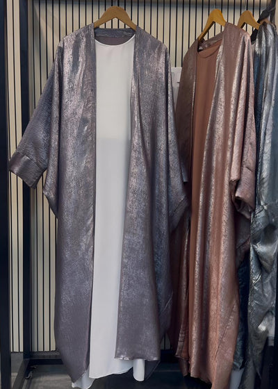 AL-HURIYA DOUBLE SHRUG ABAYA | DARK GRAY