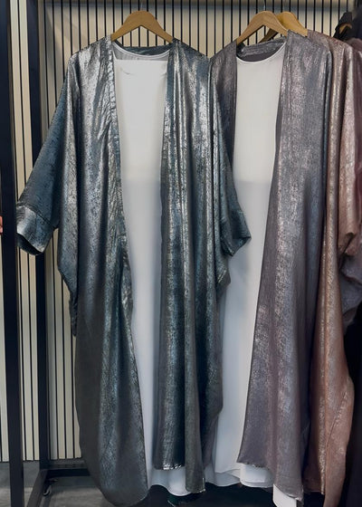 AL-HURIYA DOUBLE SHRUG ABAYA | BOTTLE GREEN