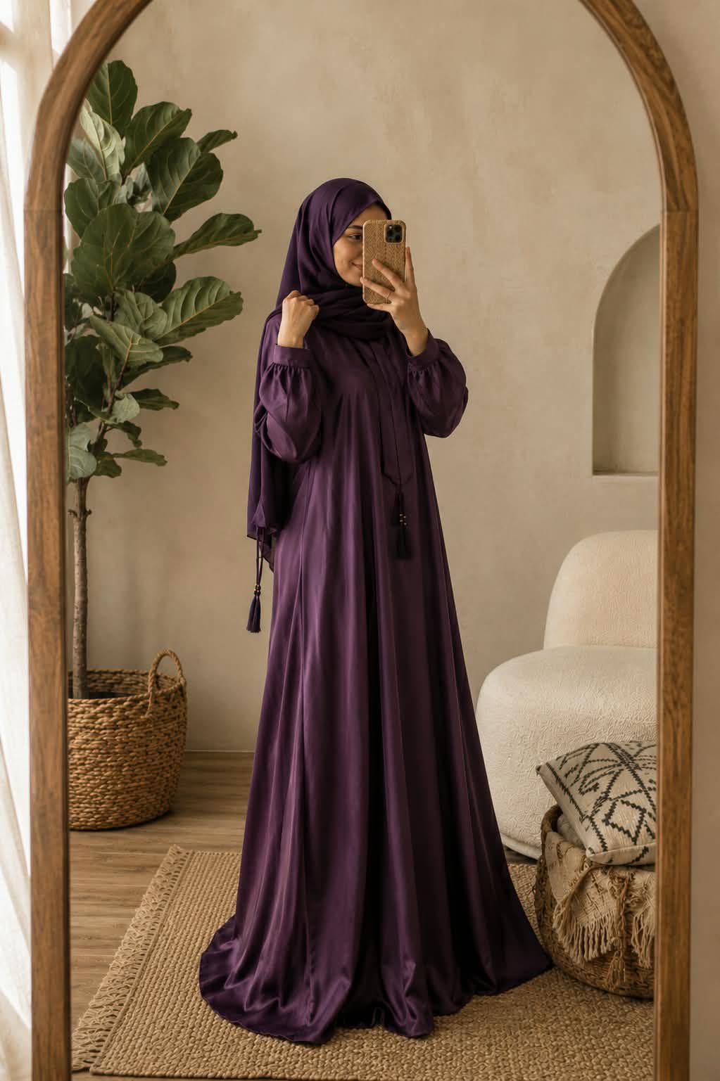 0031 - ZILAHA TEE ABAYA | WINE